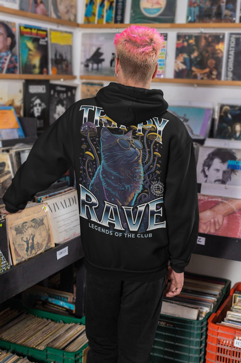 Trippy Rave Cat | Sudadera Trippy