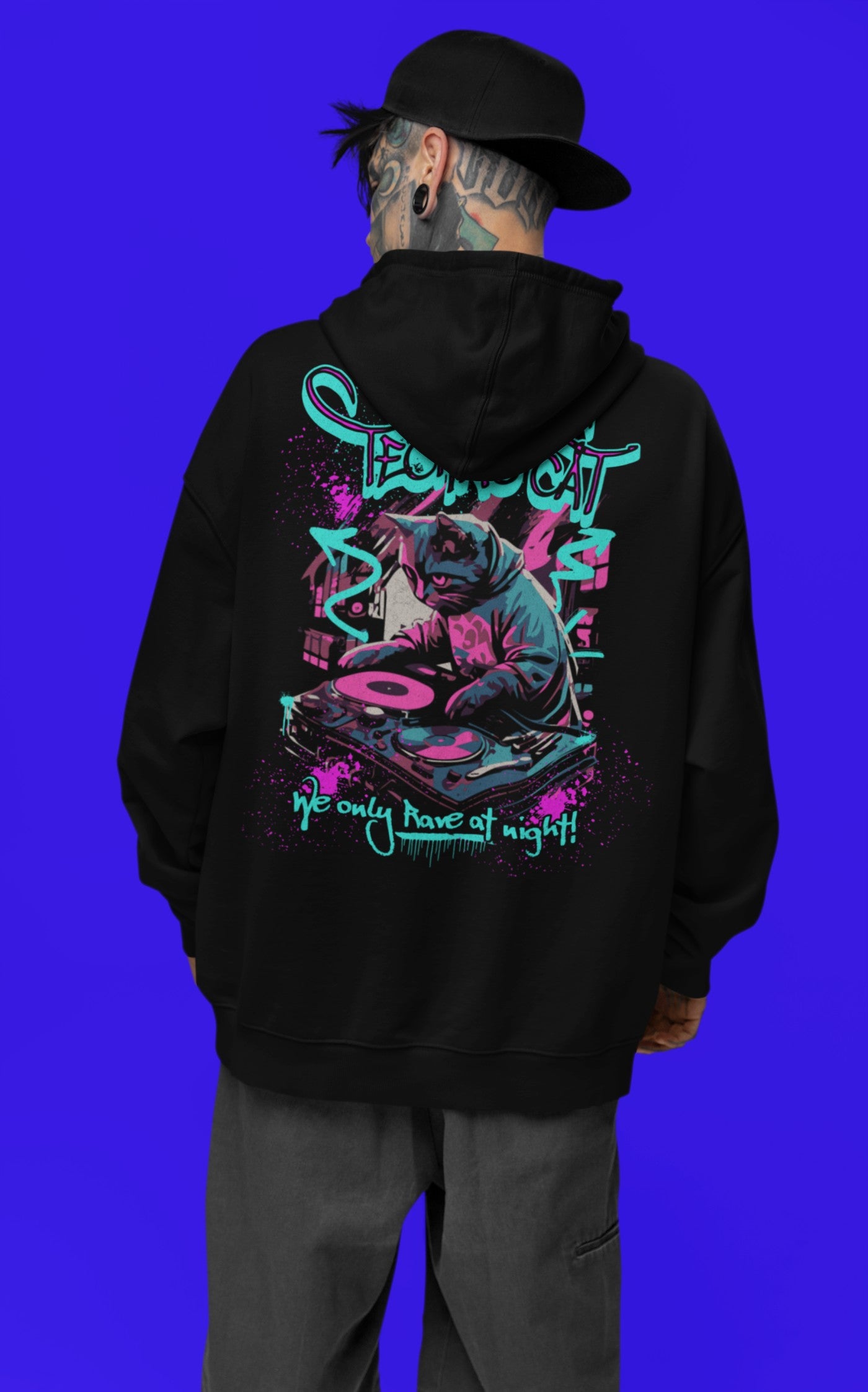 Techno Cat | Festival Hoodie