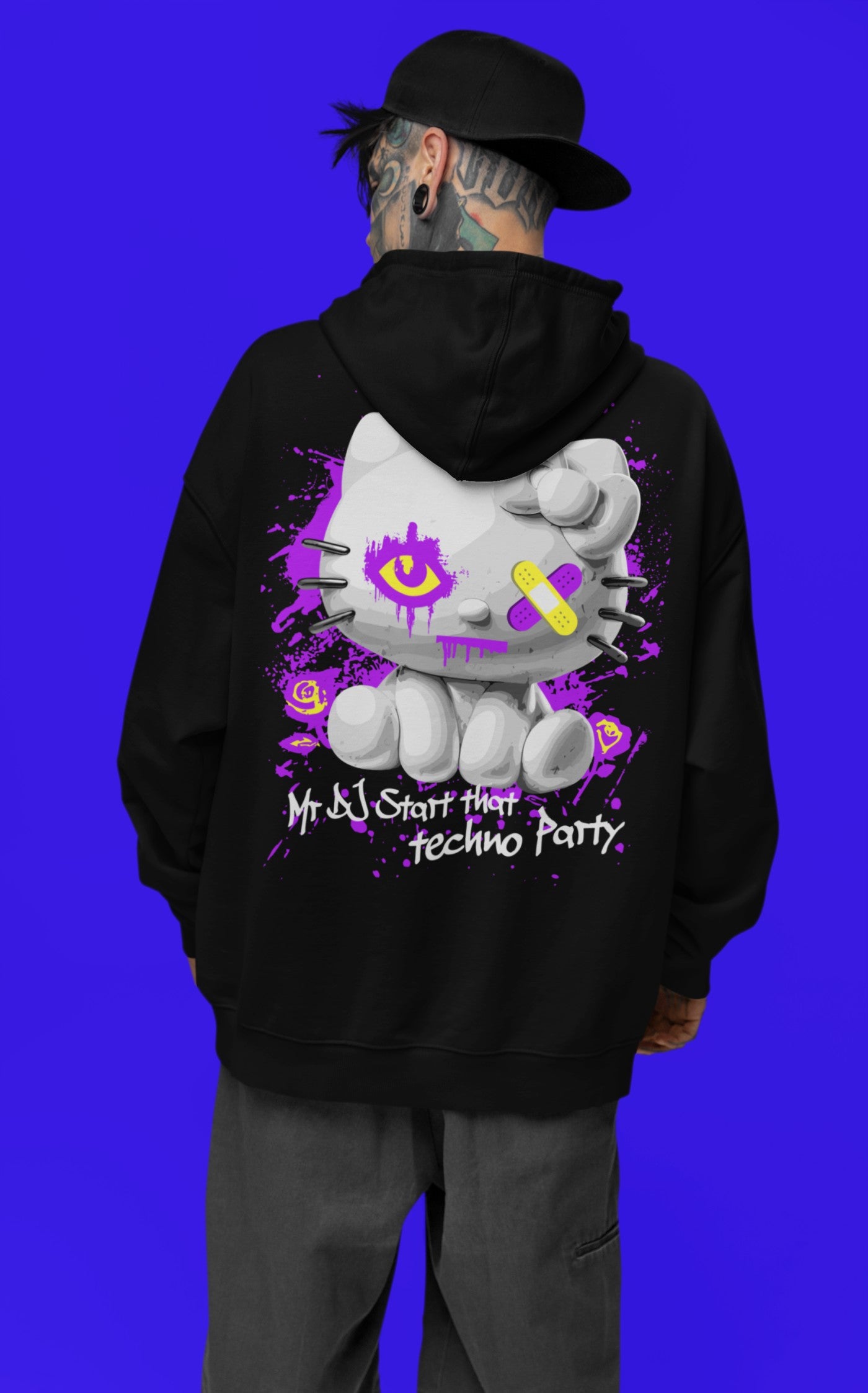 Festival Hoodie | Techno Cat