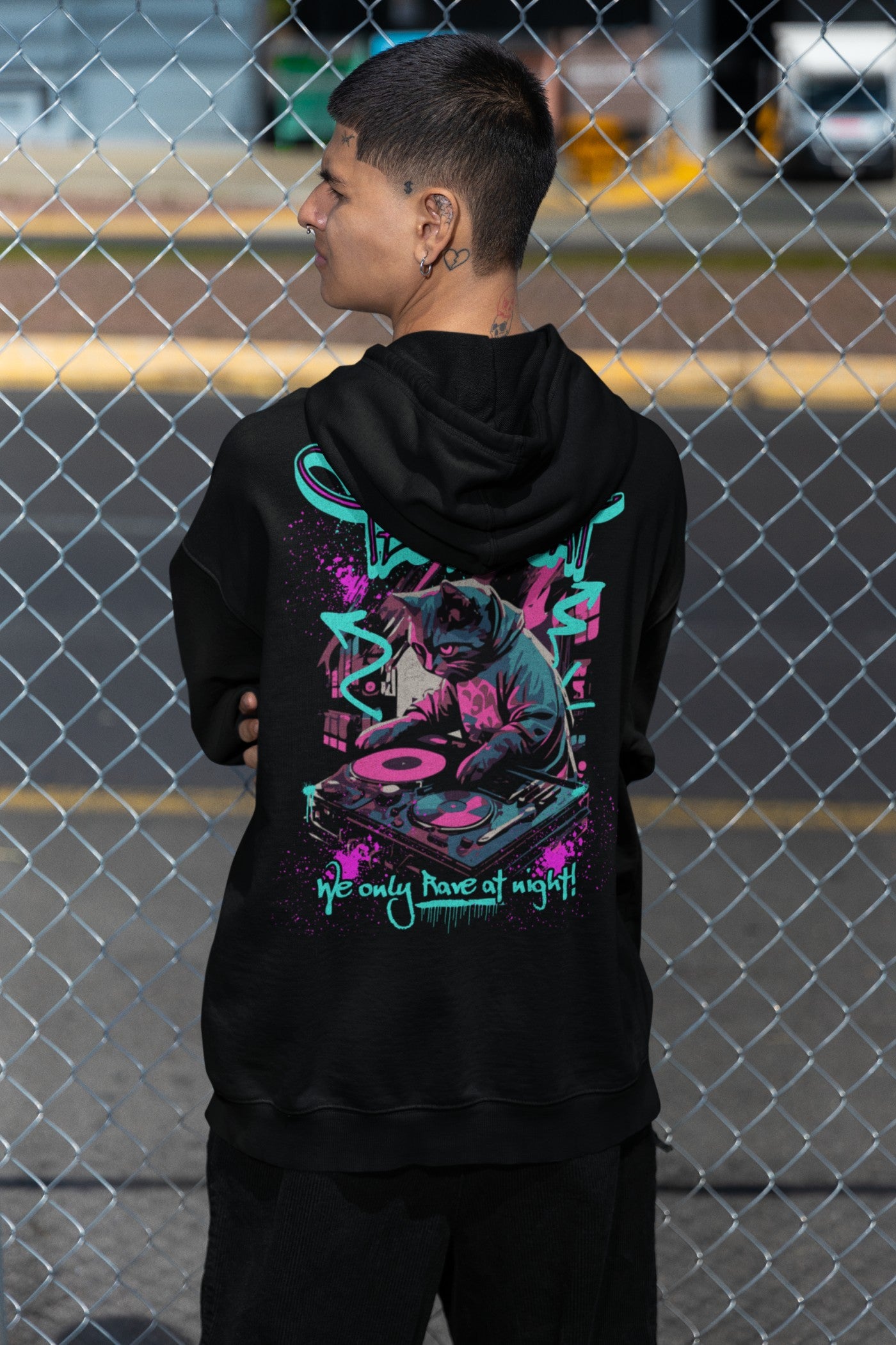 Techno Cat | Festival Hoodie