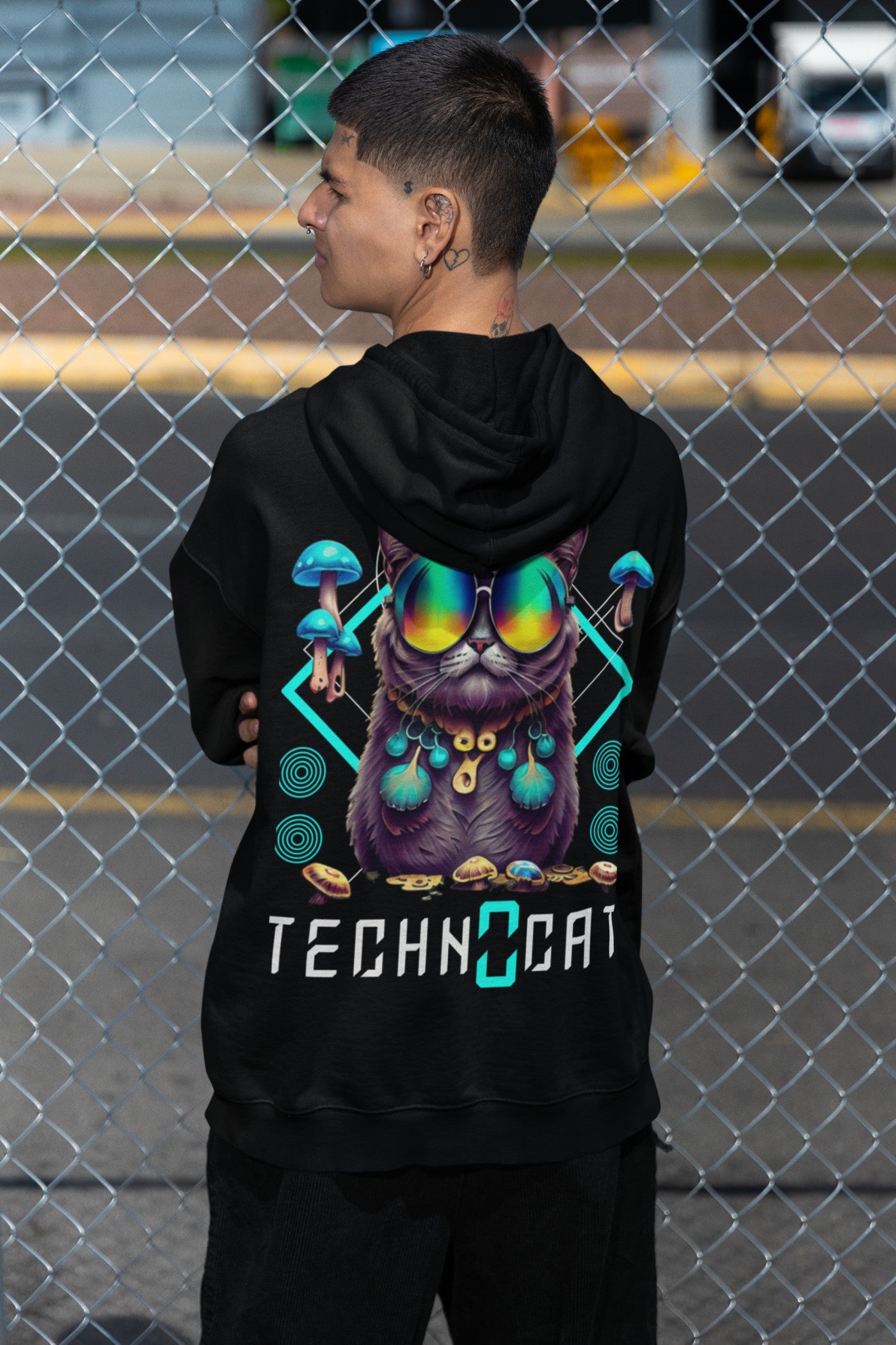 Diamond Techno Cat | Sudadera EDM