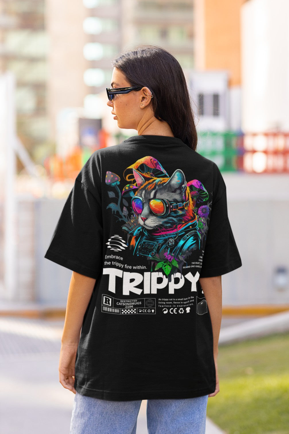 Trippy Cat | Psychedelic T-Shirt