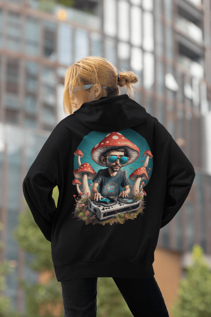 Trippy Hoodie | Psychedelic Mushroom DJ