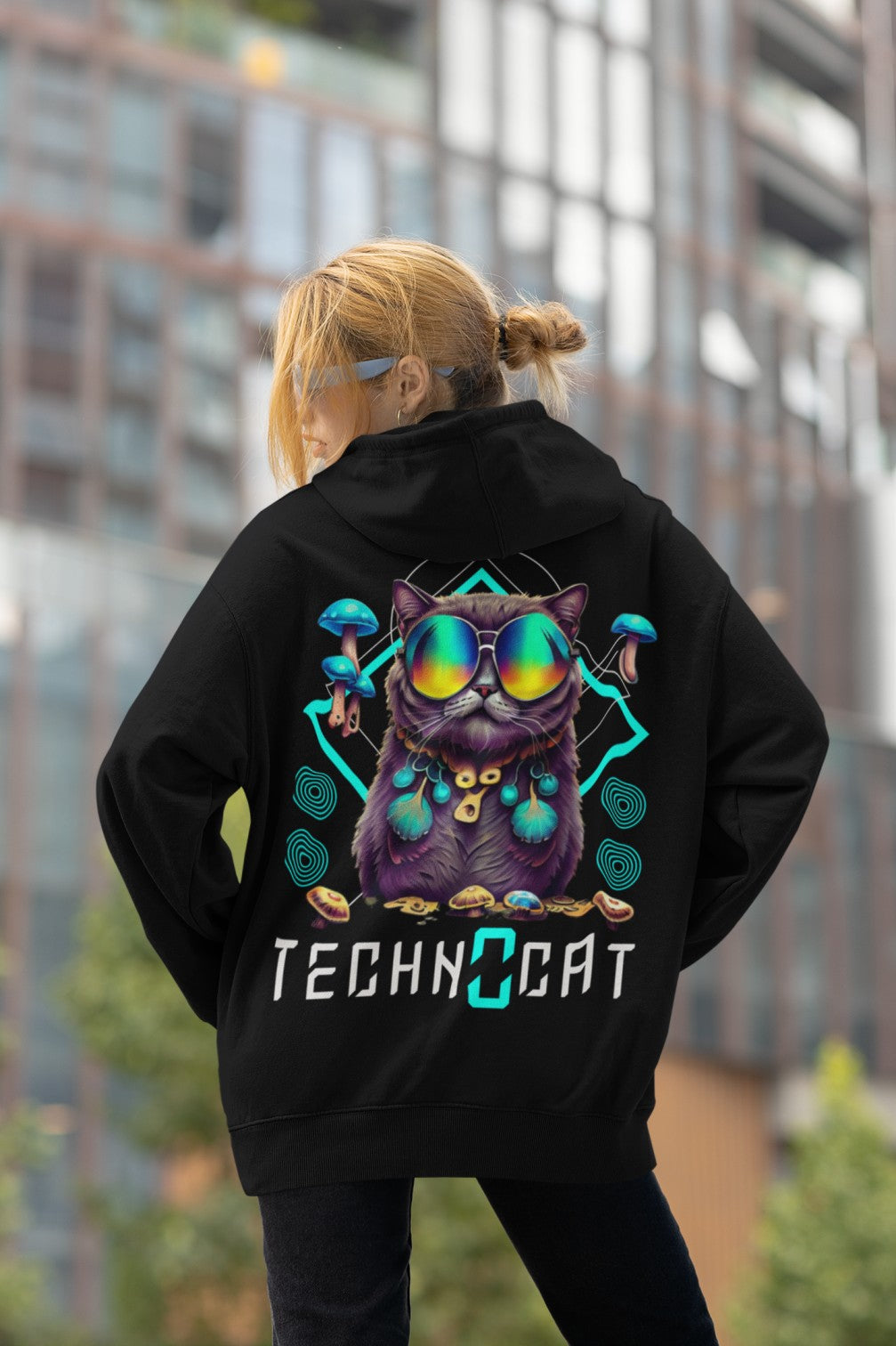 Diamond Techno Cat | Sudadera EDM