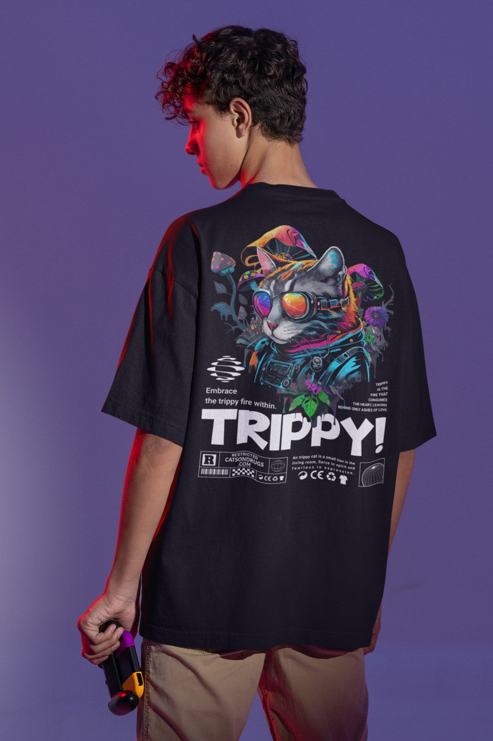 Trippy Cat | Psychedelic T-Shirt