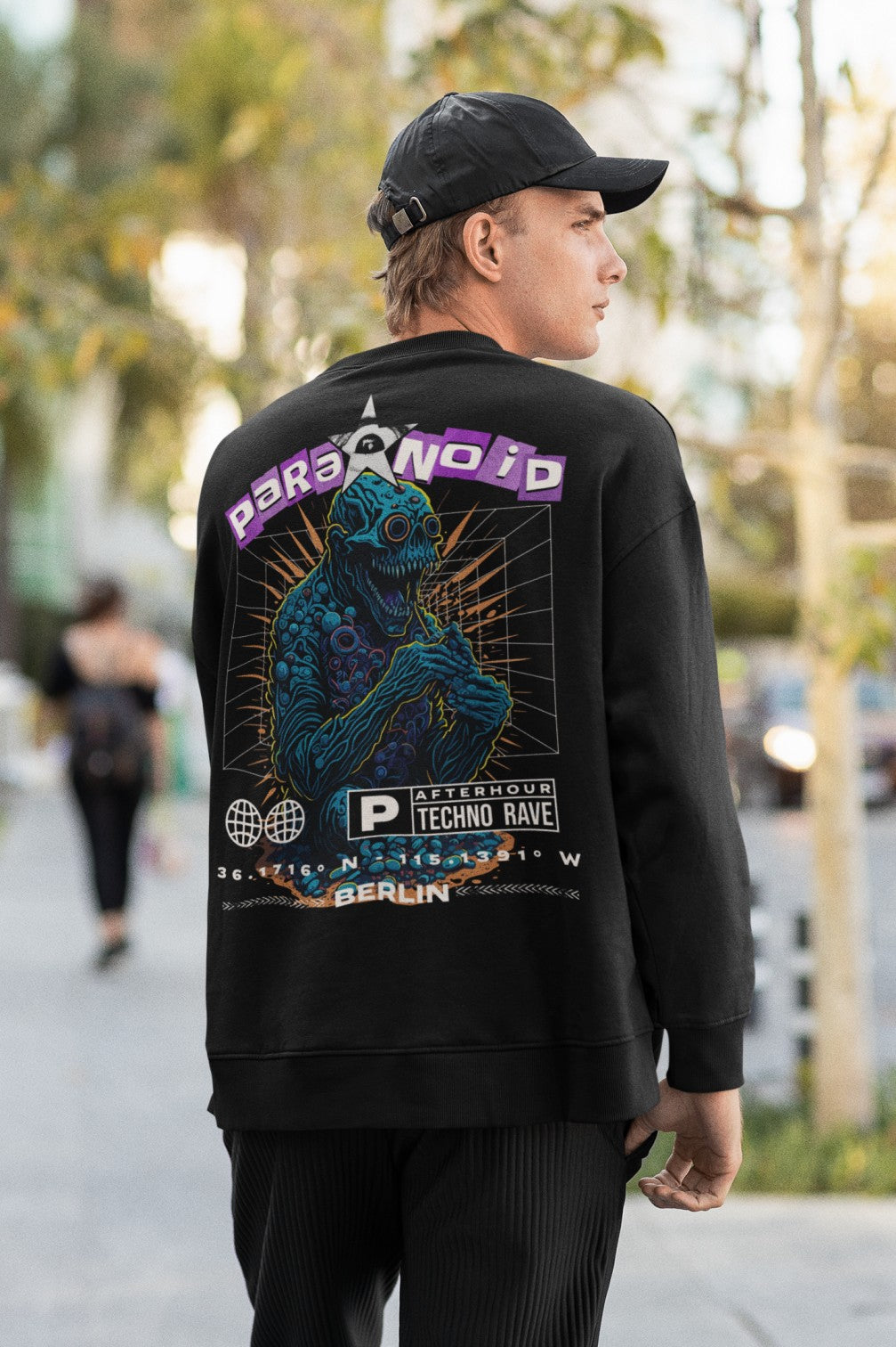 Paranoid Cat | Techno Sweatshirt