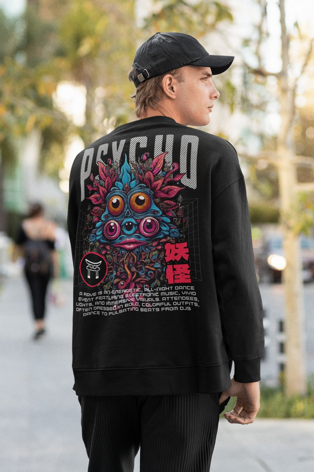 Psycho Cat | Techno Sweatshirt