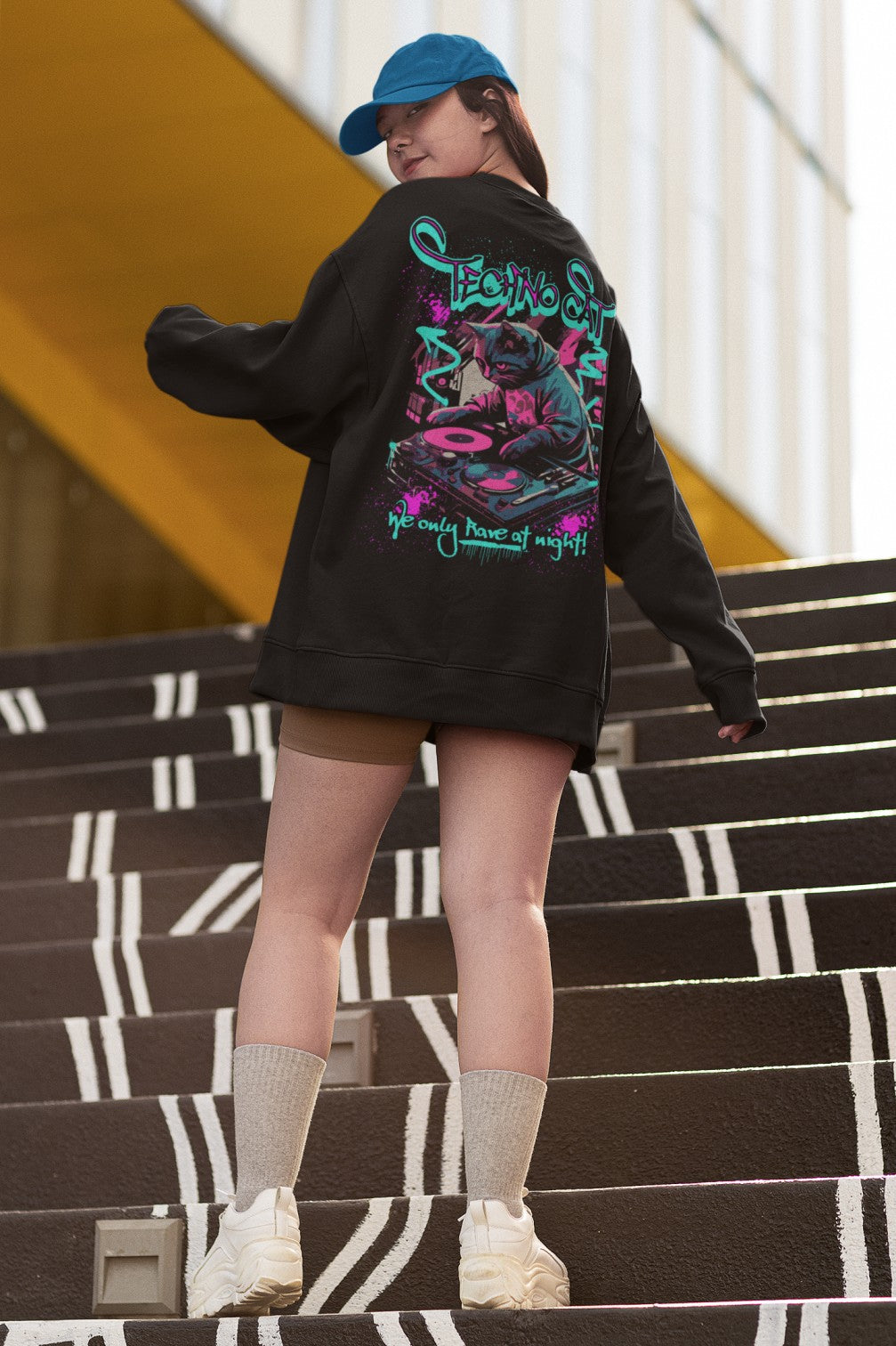Rave Sweatshirt | Techno Cat