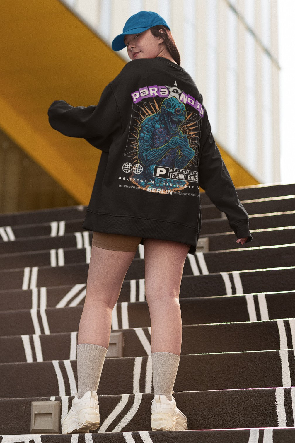 Paranoid Cat | Techno Sweatshirt