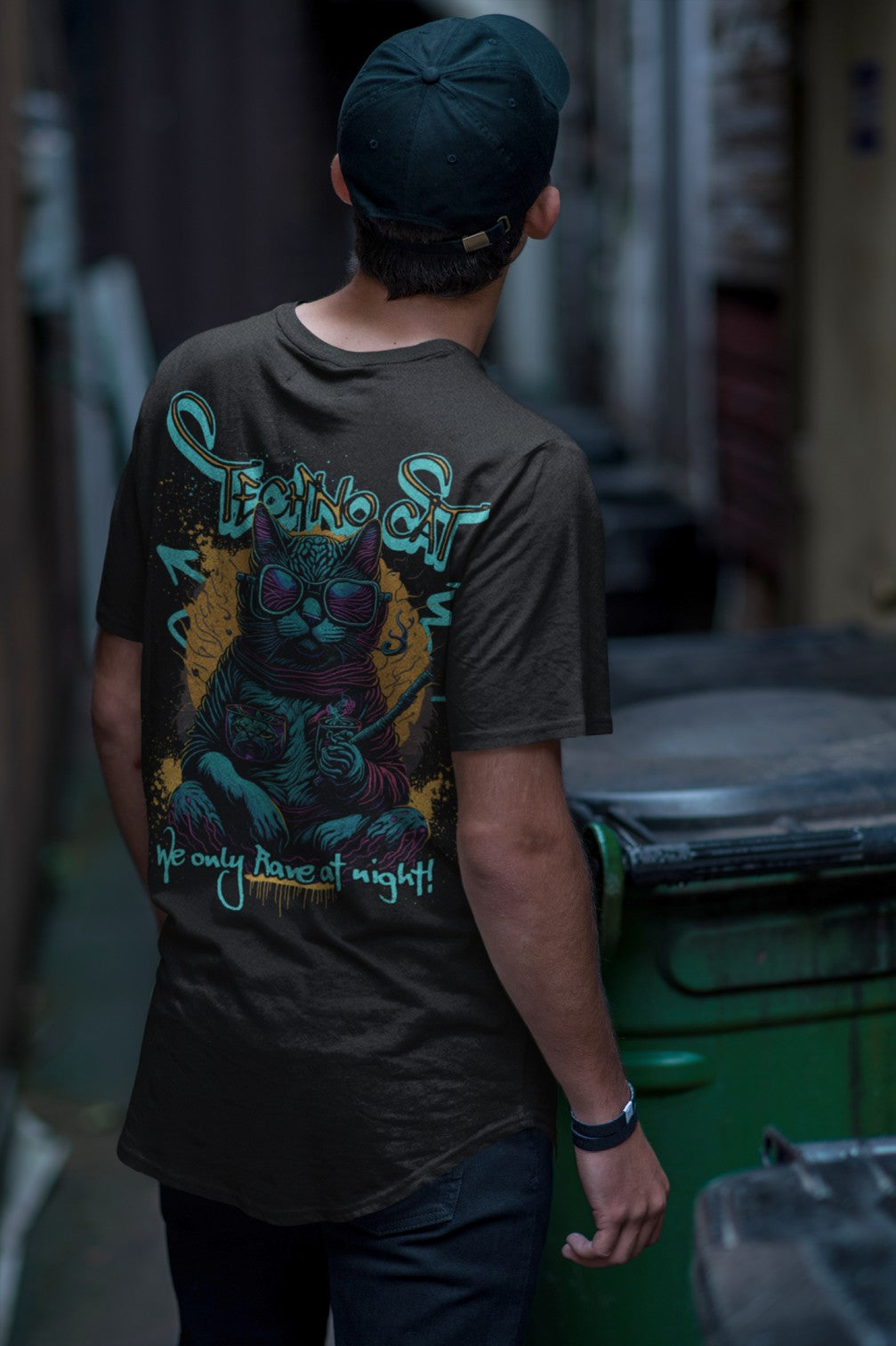 Camiseta techno | Rave Cat
