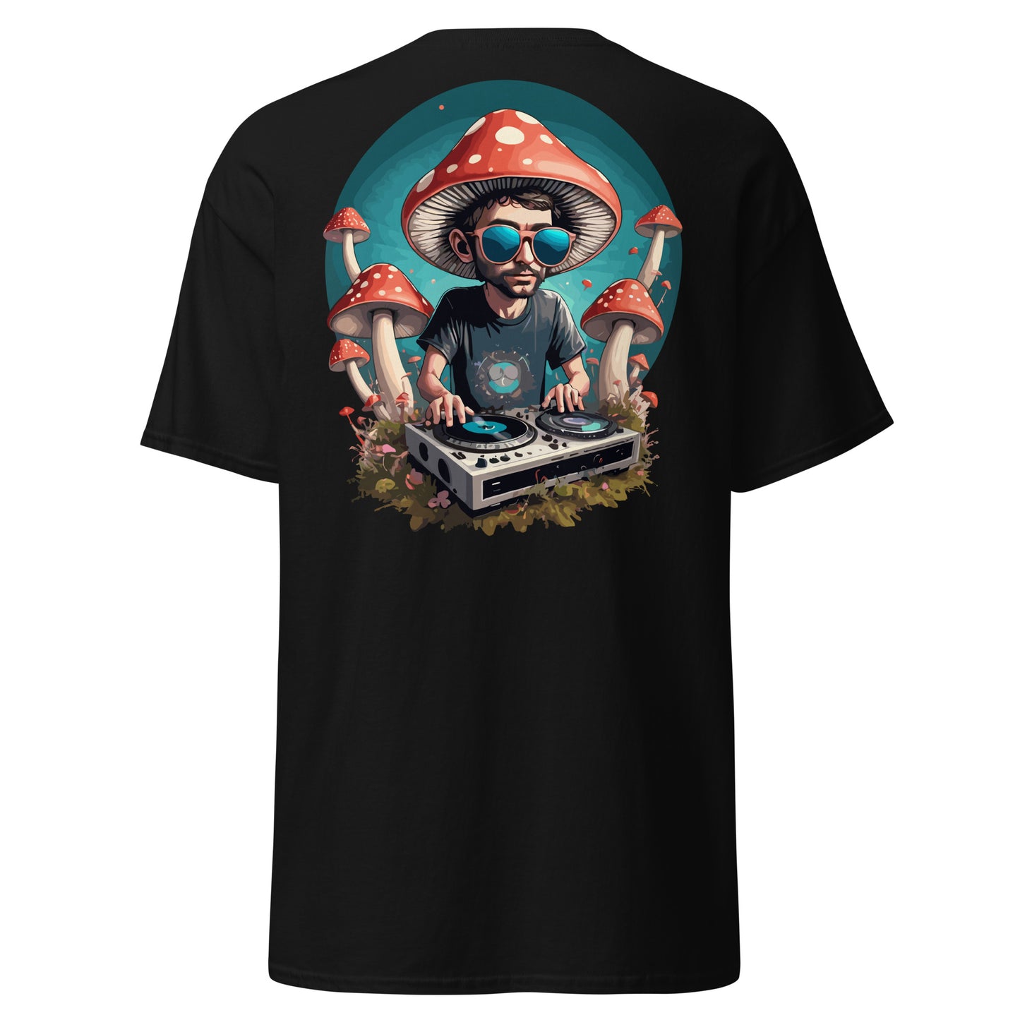 Mushroom DJ T-Shirt – EDM fashion for rave enthusiasts