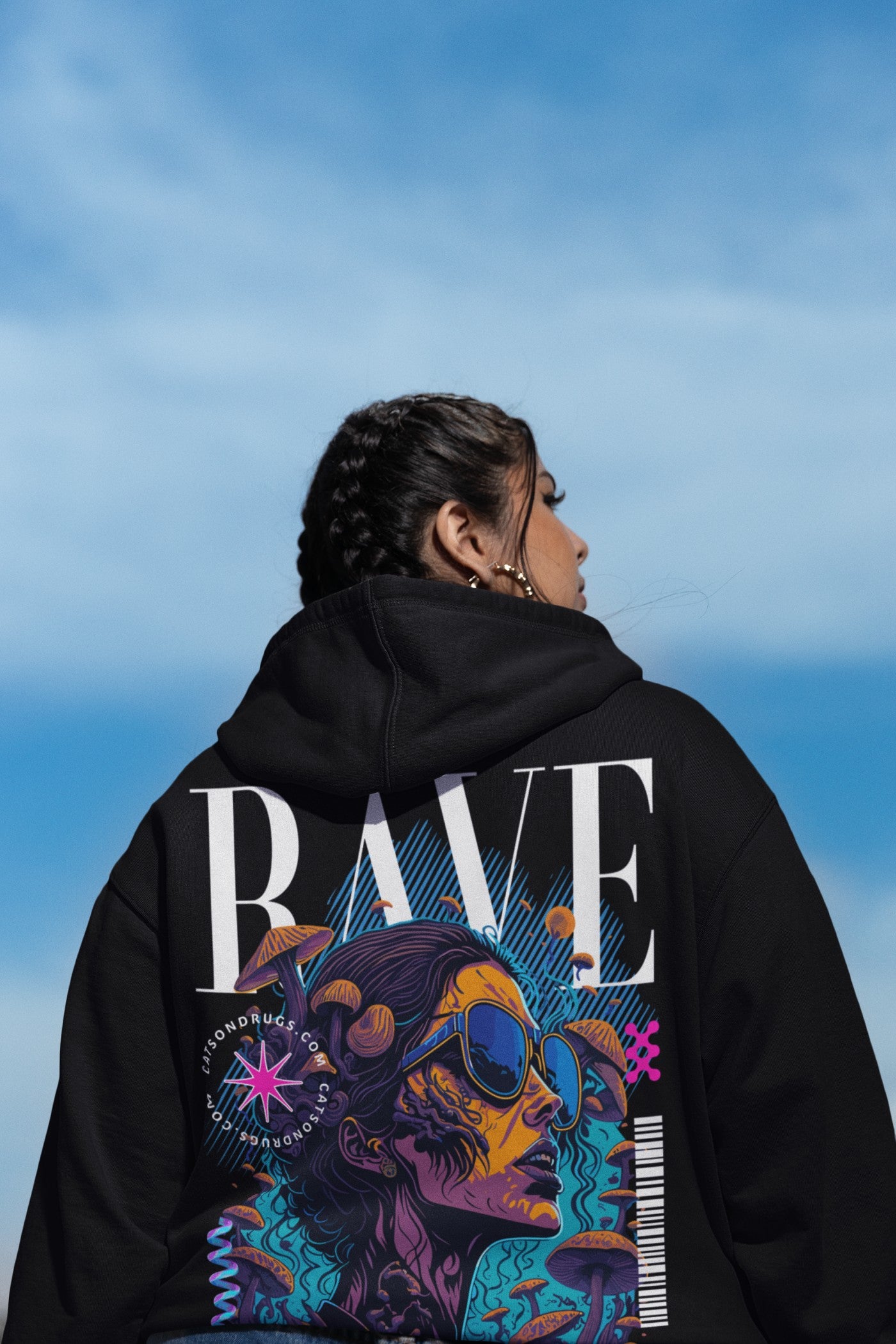 Sudadera de DJ | Rave Cover Girl