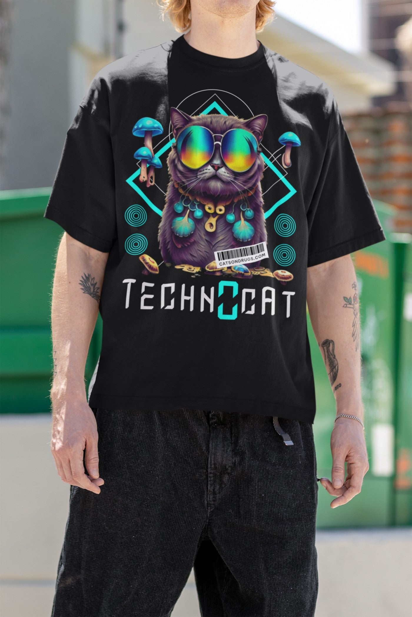 Diamond Techno Cat | Techno T-Shirt