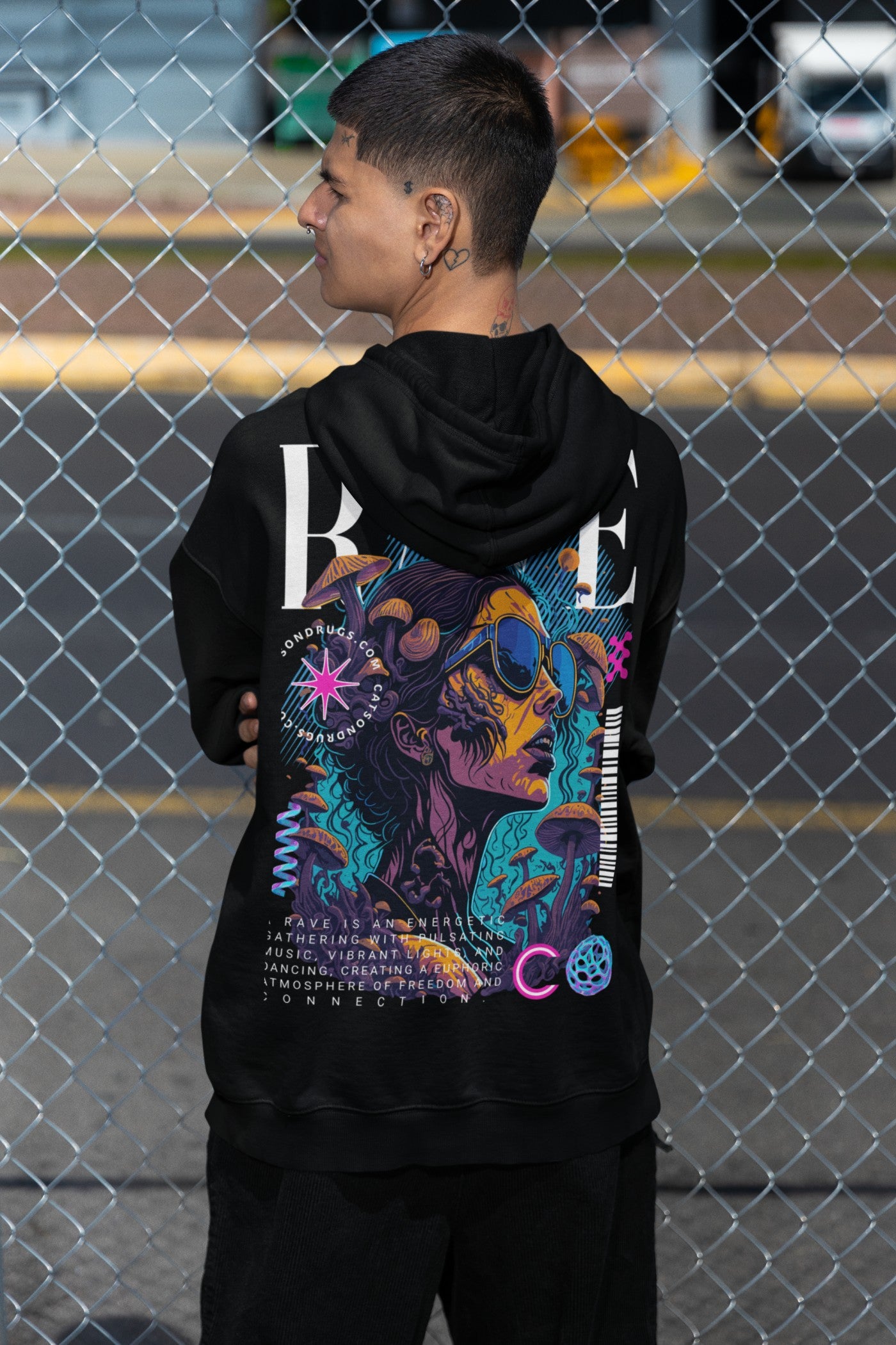 Sudadera de DJ | Rave Cover Girl