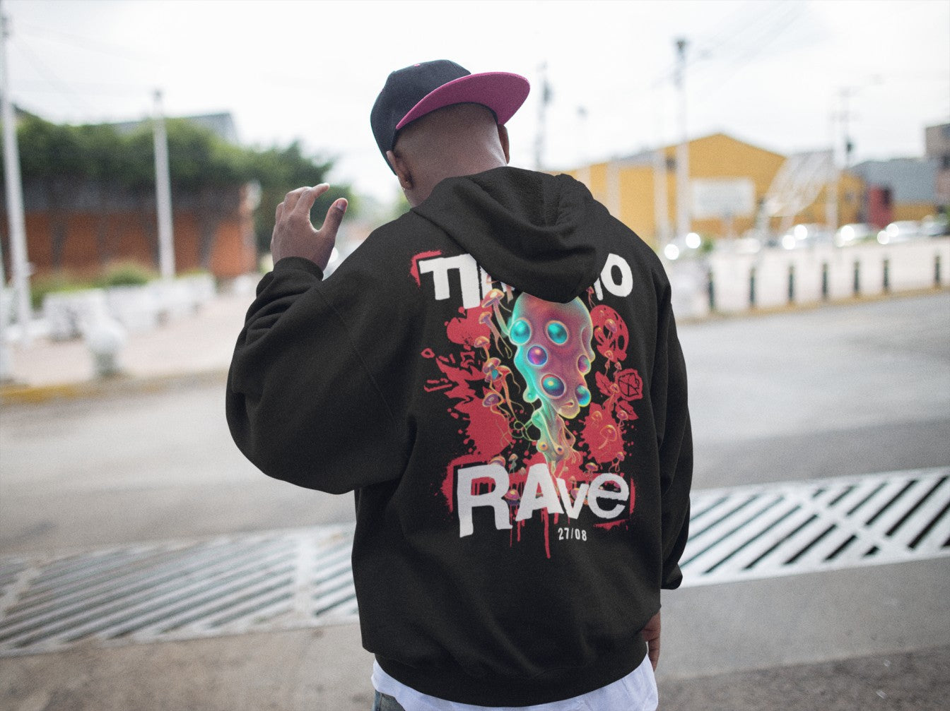 Rave Hoodie | Time to Rave | Techno Alien