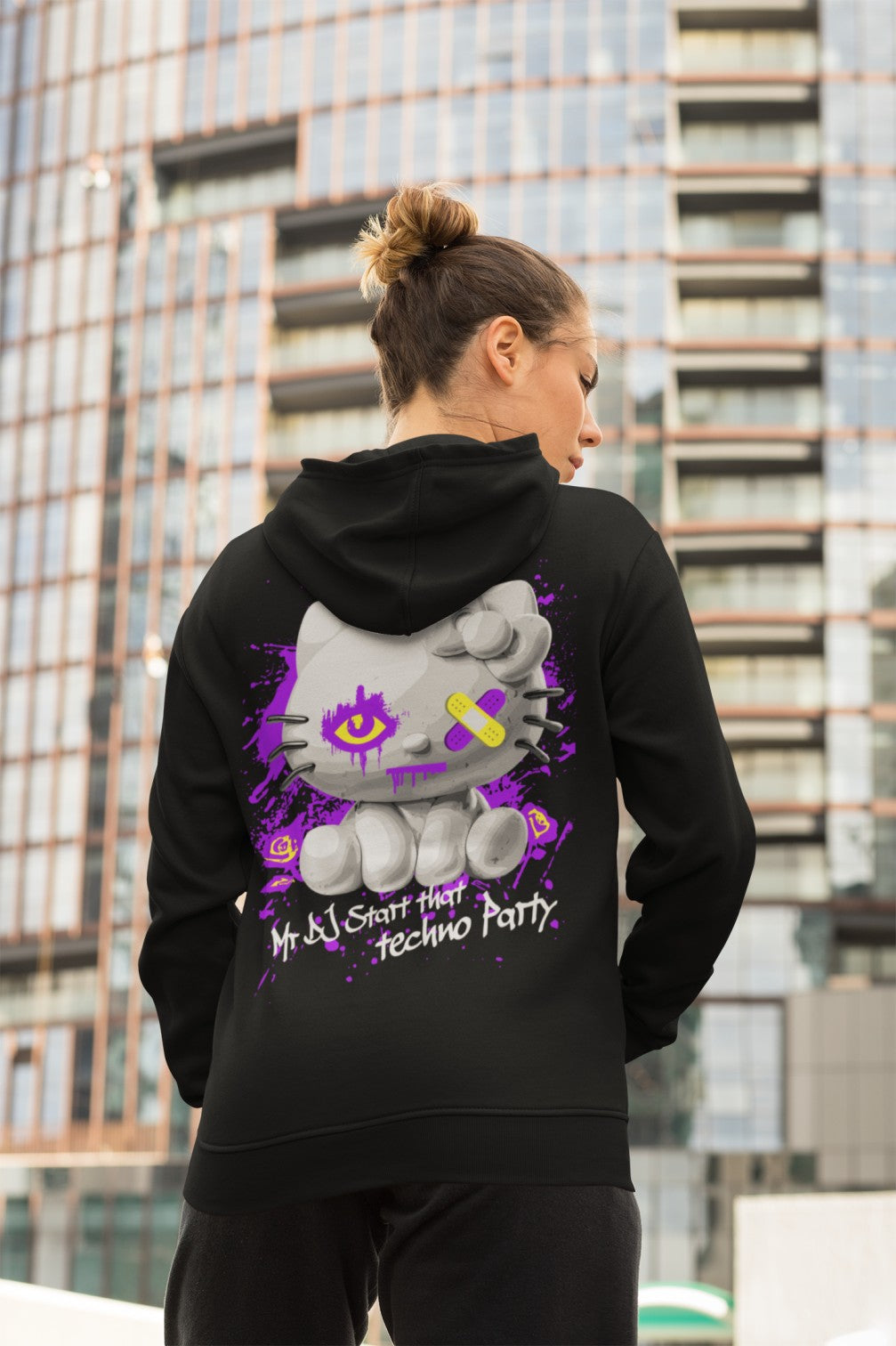 Festival Hoodie | Techno Cat