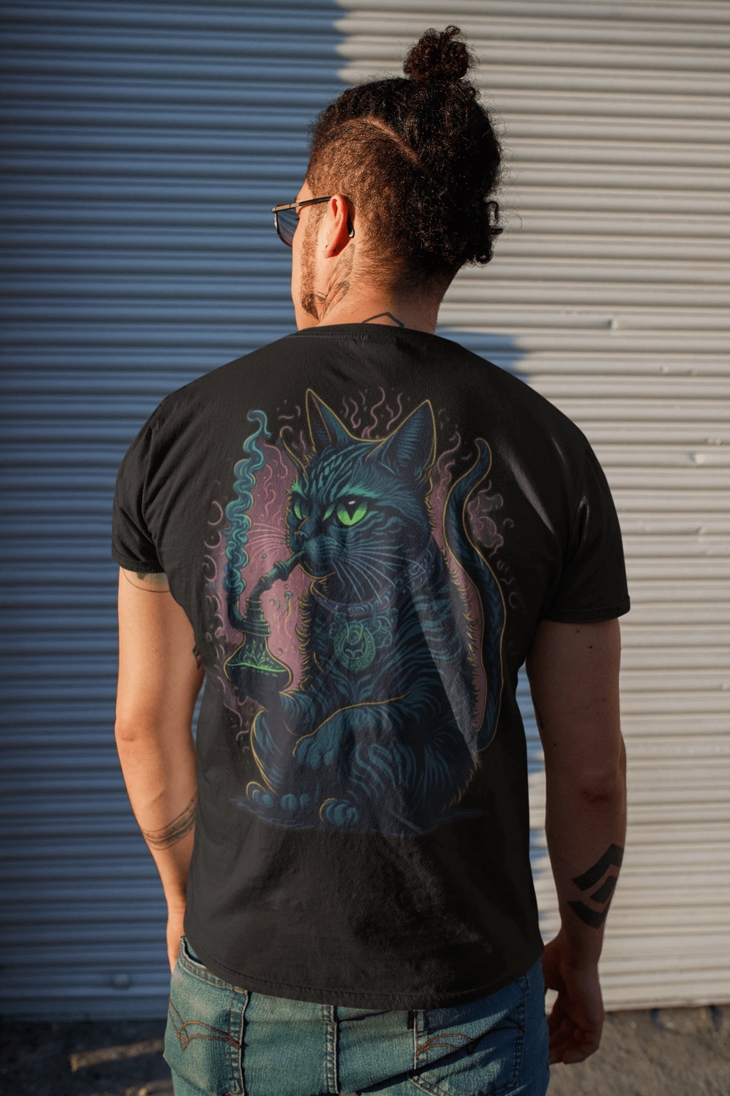 Psychedelic T-Shirt | Psychedelic Shisha Cat