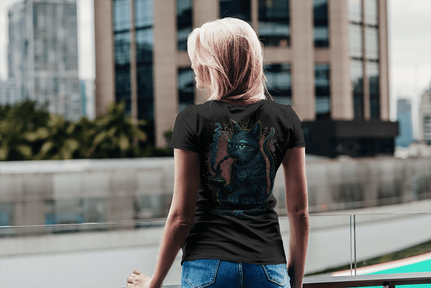 Psychedelic T-Shirt | Psychedelic Shisha Cat