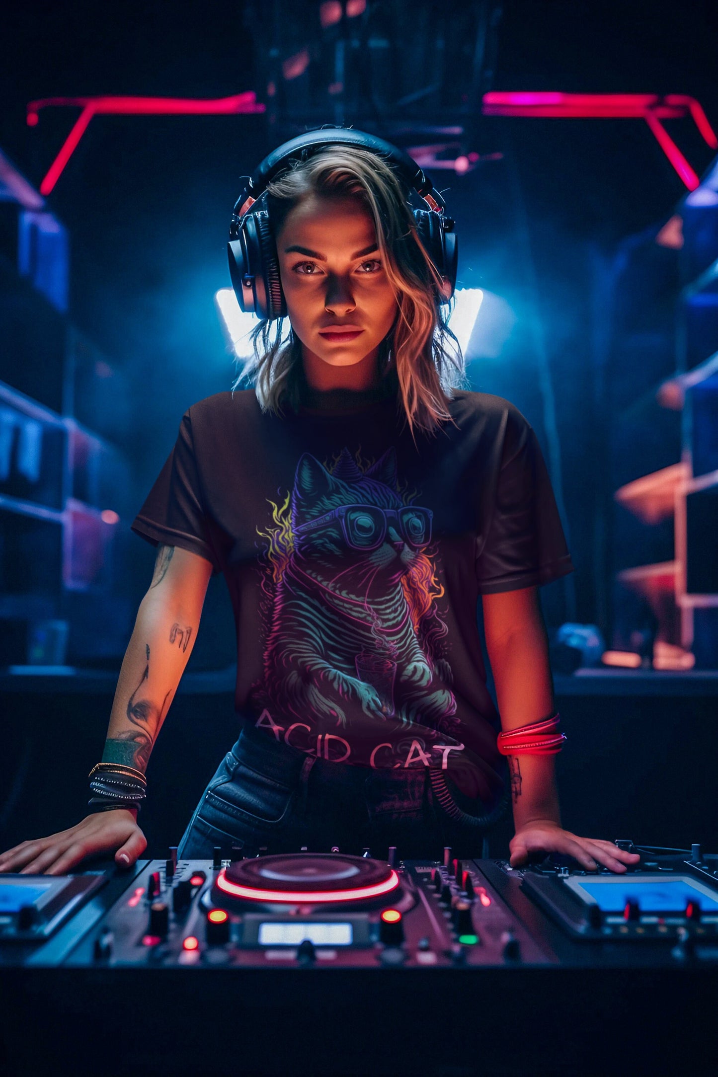 EDM T-Shirt | Acid Cat | Ecstasy Edition