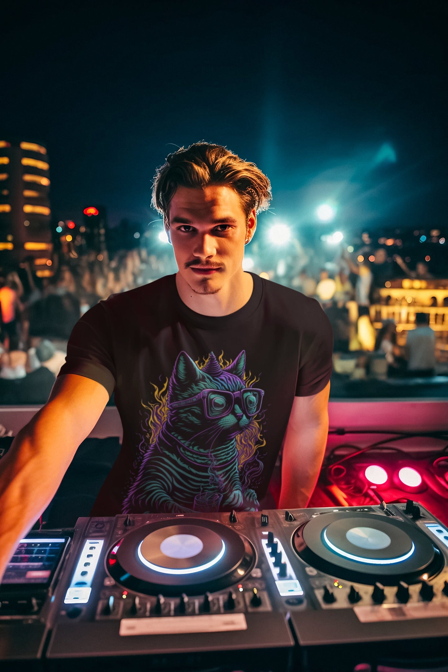 EDM T-Shirt | Acid Cat | Ecstasy Edition