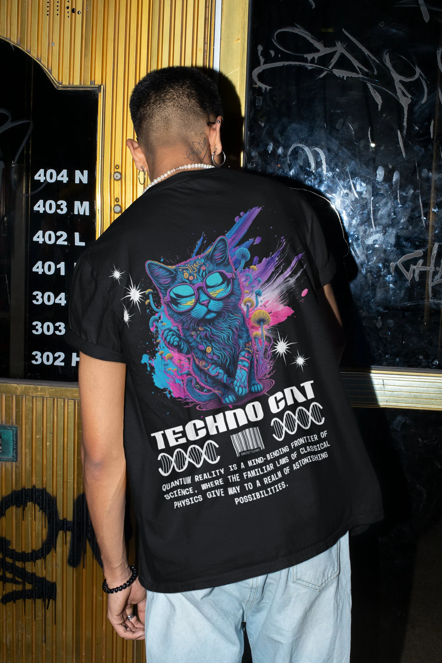 Ropa Urbana | Camiseta Techno Cat