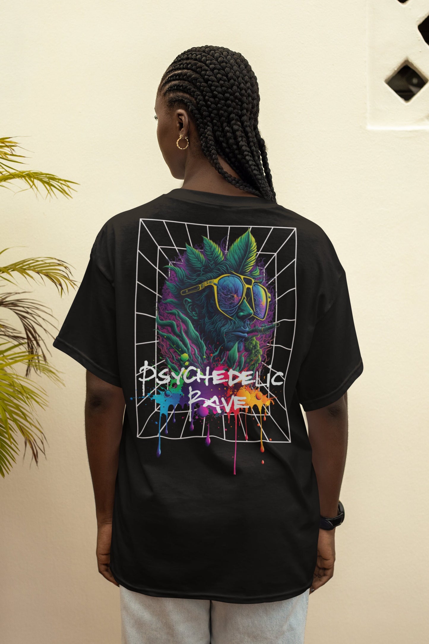 Rave T-Shirt | Psychedelic Rave Plant