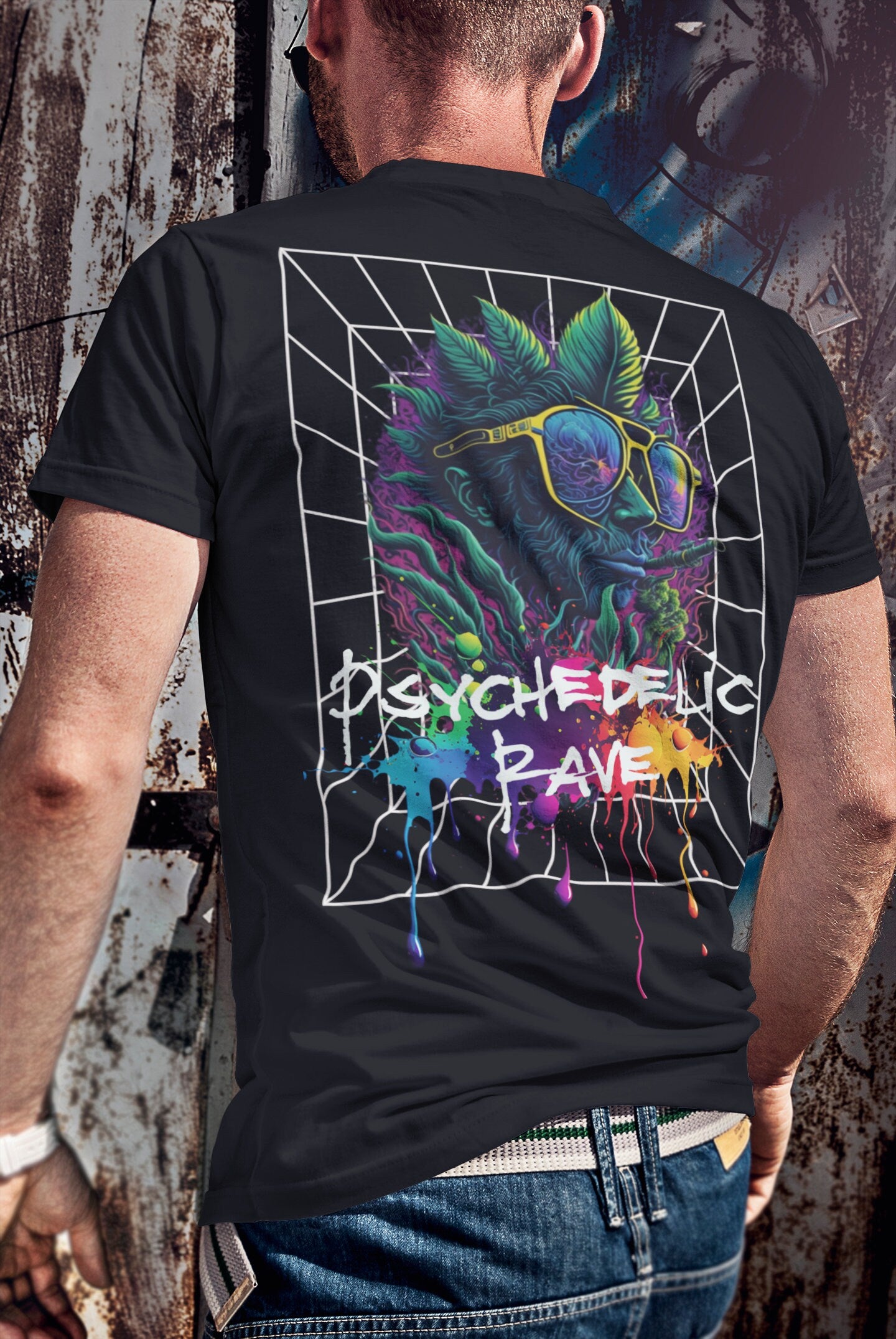 Rave T-Shirt | Psychedelic Rave Plant