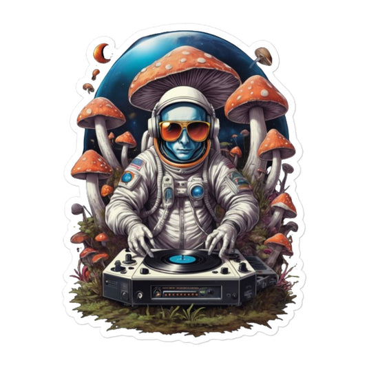 Psychedelic Astronaut - Bubble-free stickers