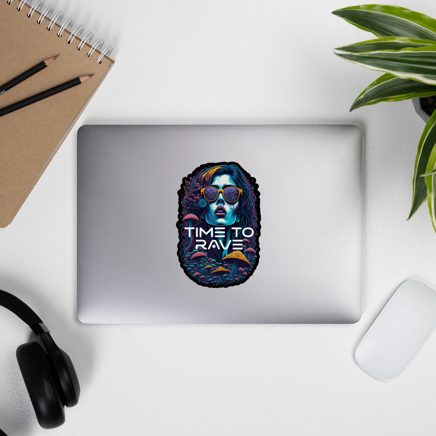 Electronic music sticker