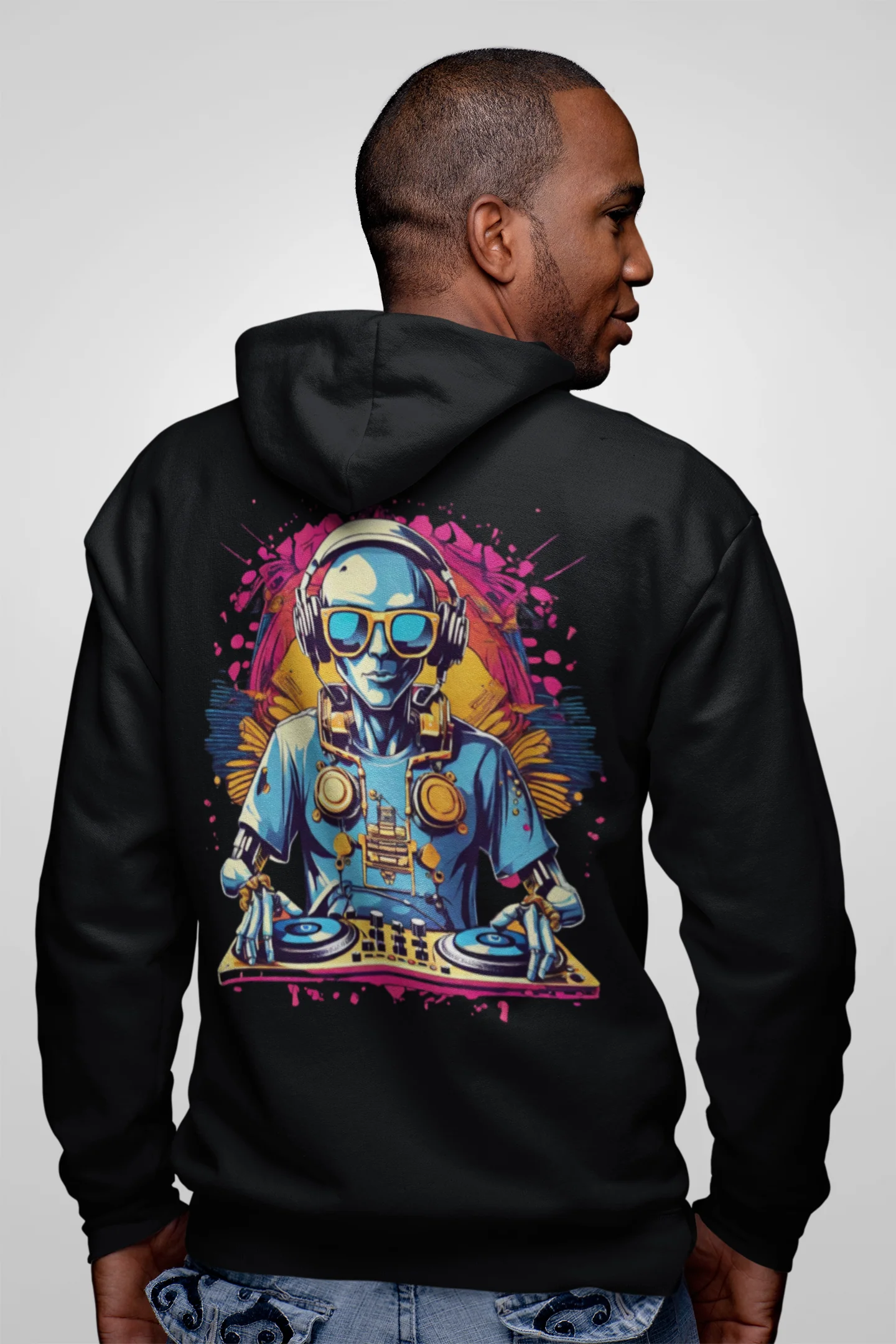 Underground Hoodie | Psychedelic DJ Robot