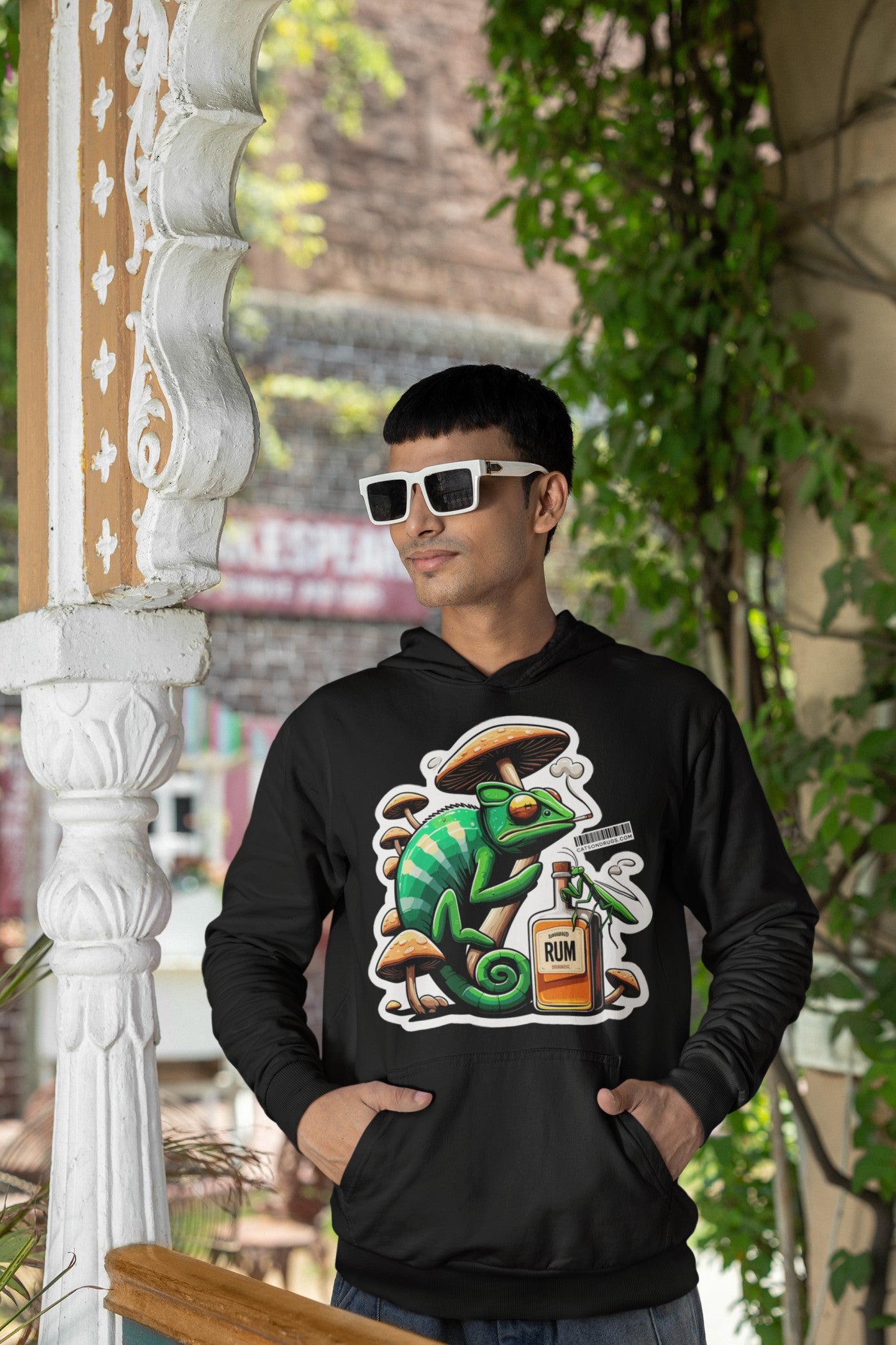 Psychedelic Chameleon | Sudadera Trippy