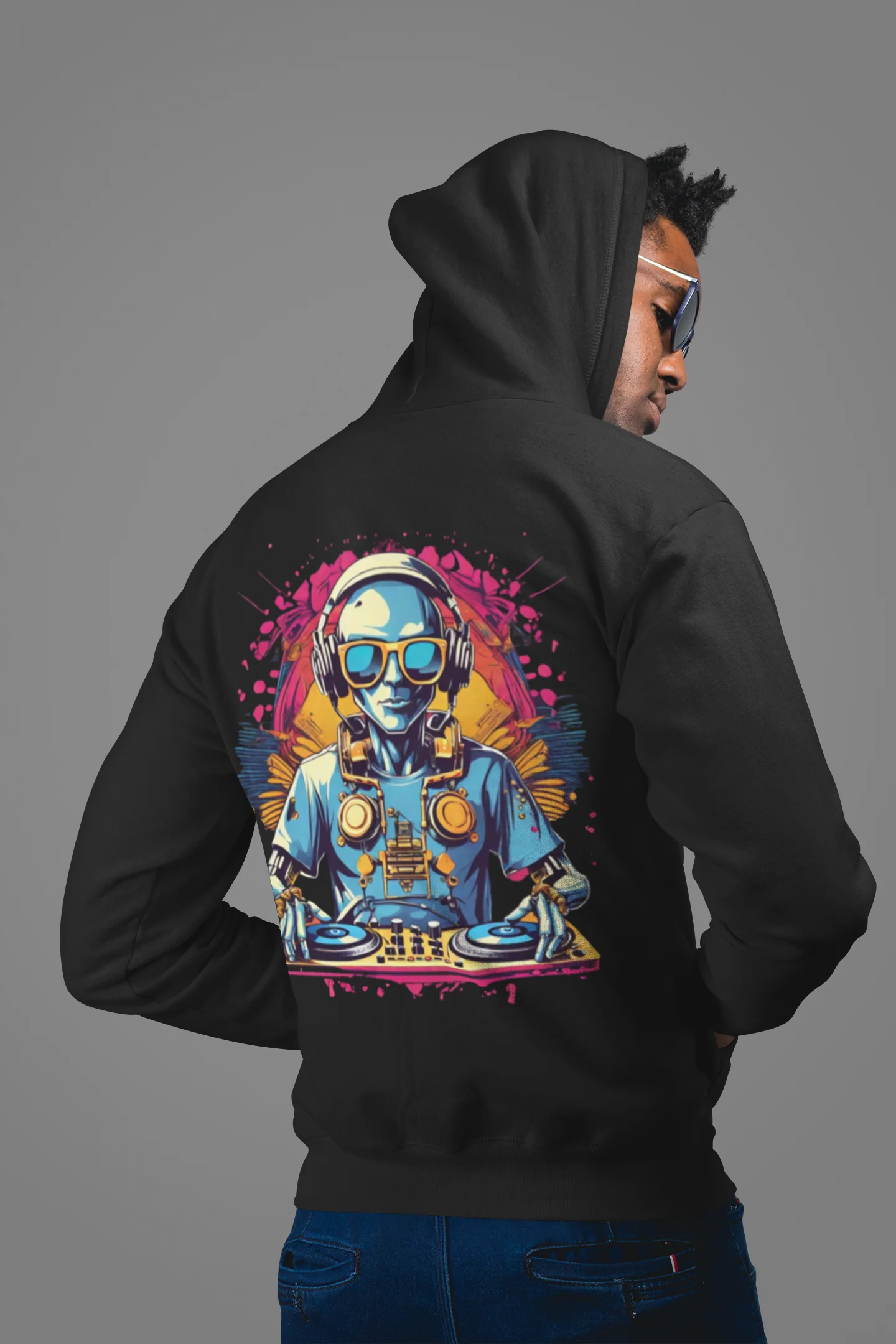 Underground Hoodie | Psychedelic DJ Robot