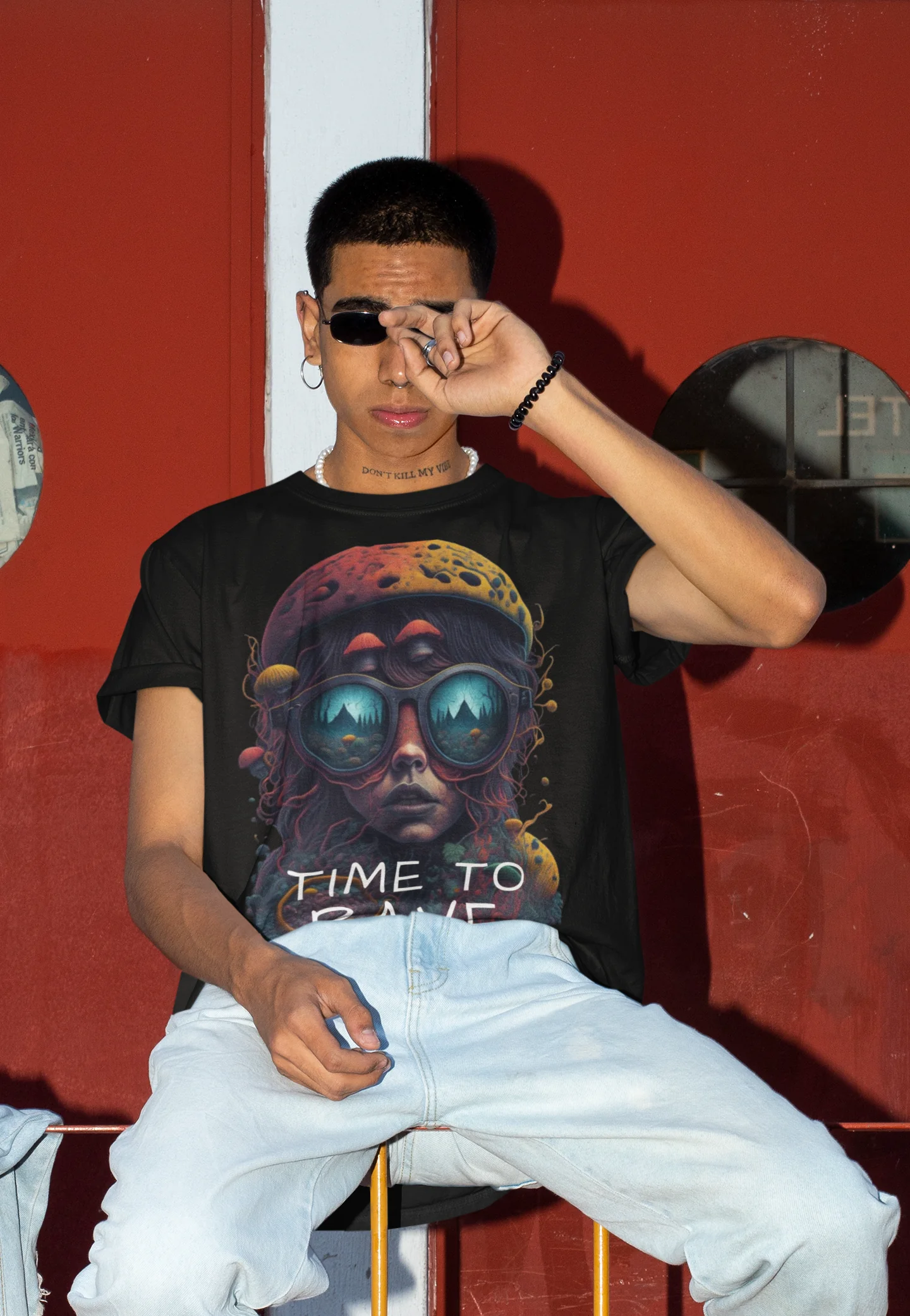 Techno T-Shirt | Time to Rave Organism | Ecstasy Edition