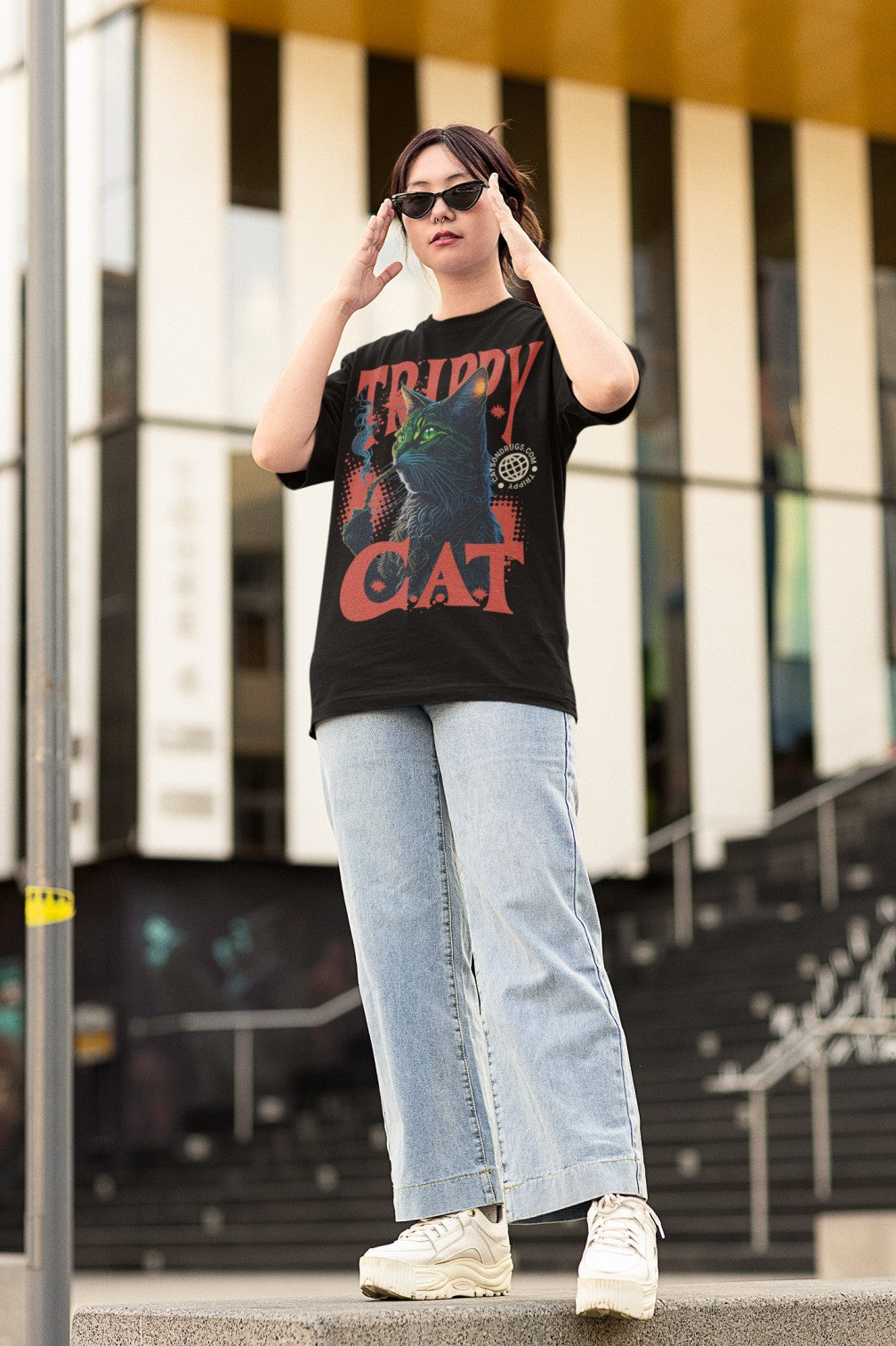 Trippy Cat | Psychedelic T-Shirt