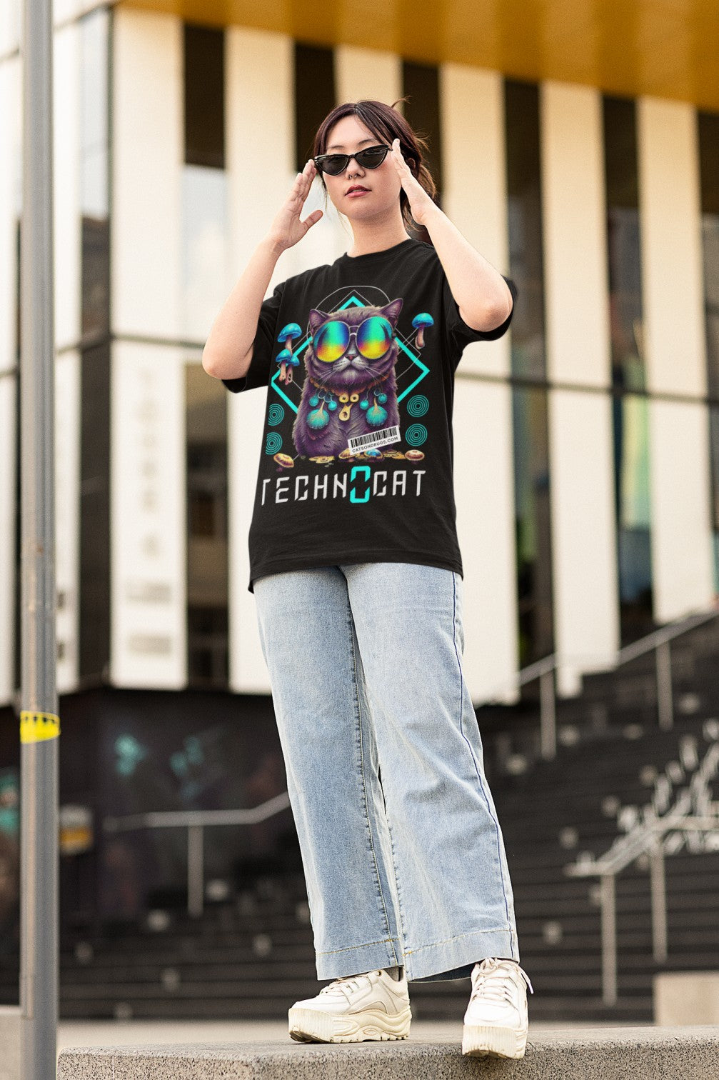 Diamond Techno Cat | Techno T-Shirt