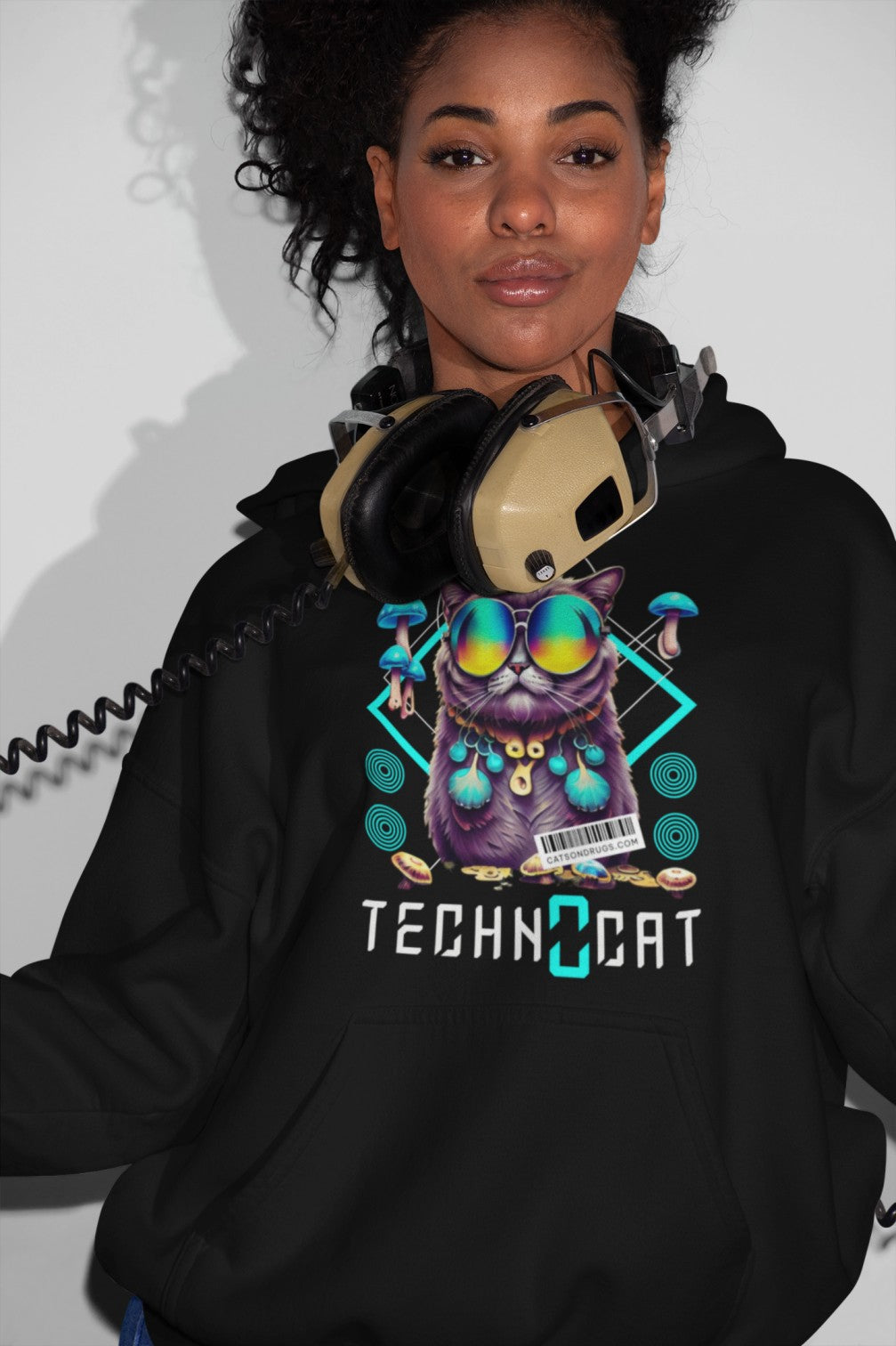 Diamond Techno Cat | Rave Hoodie