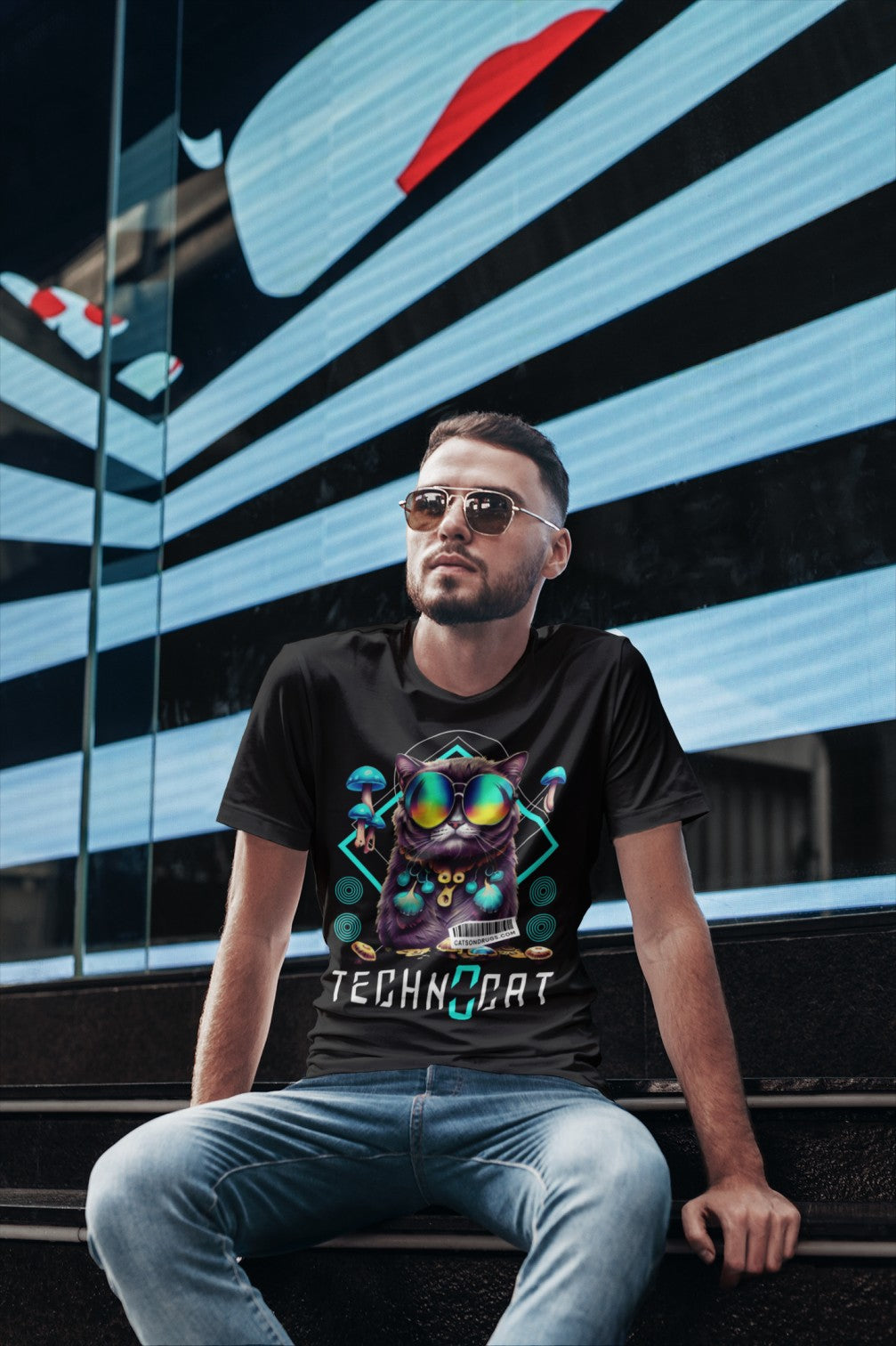 Diamond Techno Cat | Techno T-Shirt