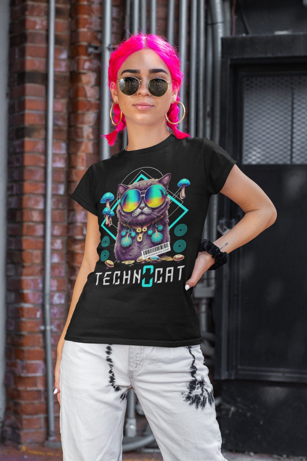 Diamond Techno Cat | Techno T-Shirt