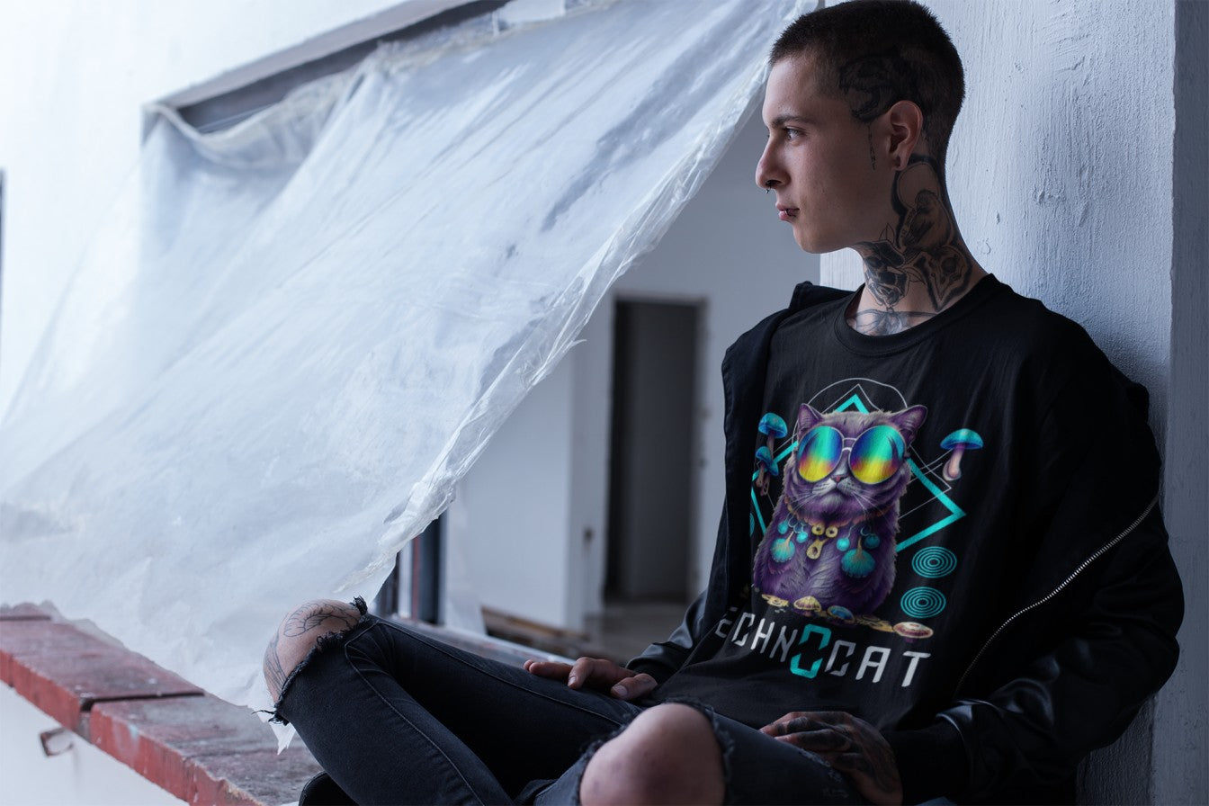 Diamond Techno Cat | Camiseta Techno