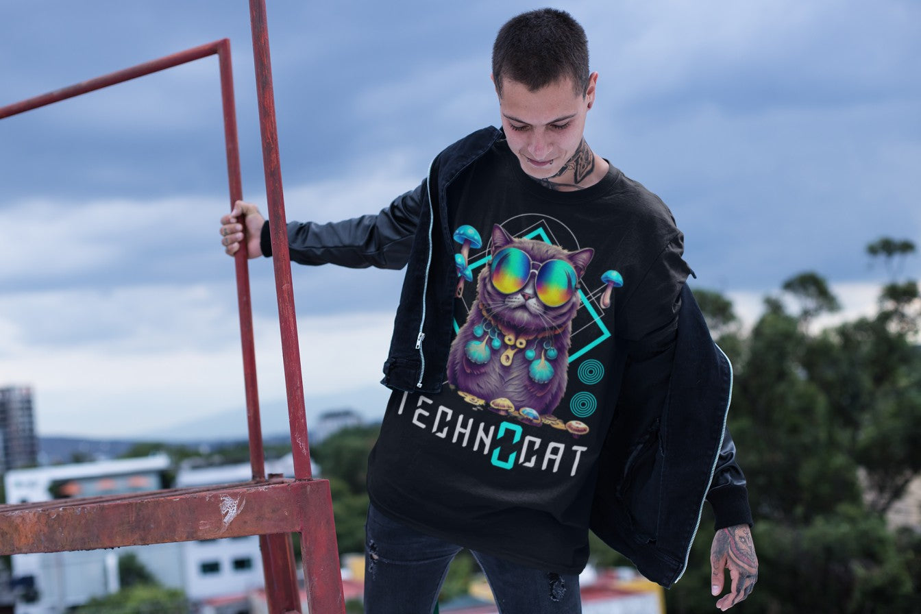 Diamond Techno Cat | Camiseta Techno