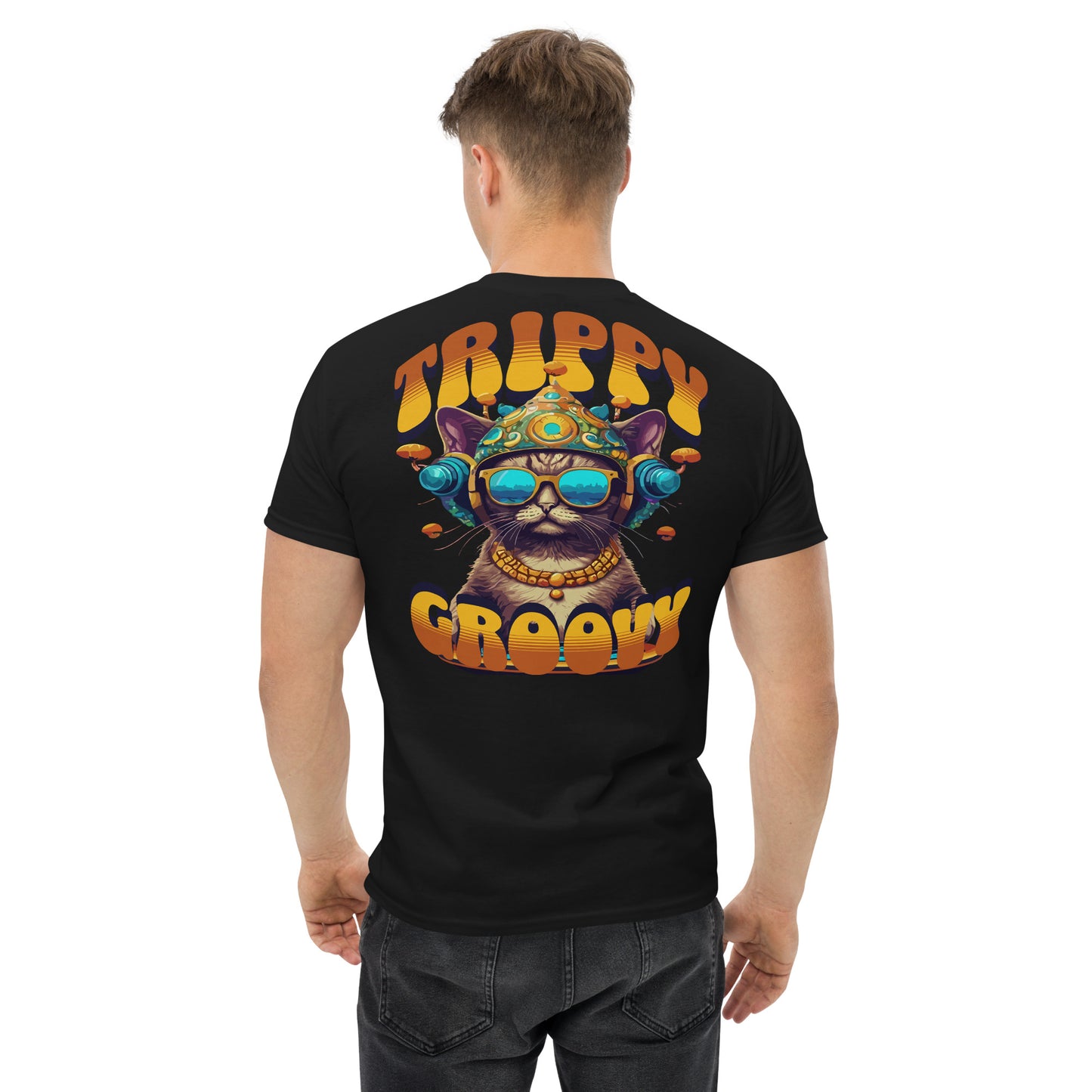 Psychedelic T-Shirt | Space Trippy & Groovy Cat