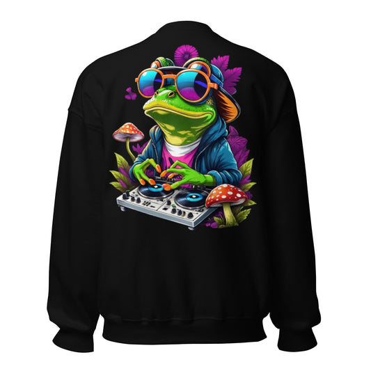 Psychedelic Dj Frog - Unisex Sweatshirt - CatsOnDrugs