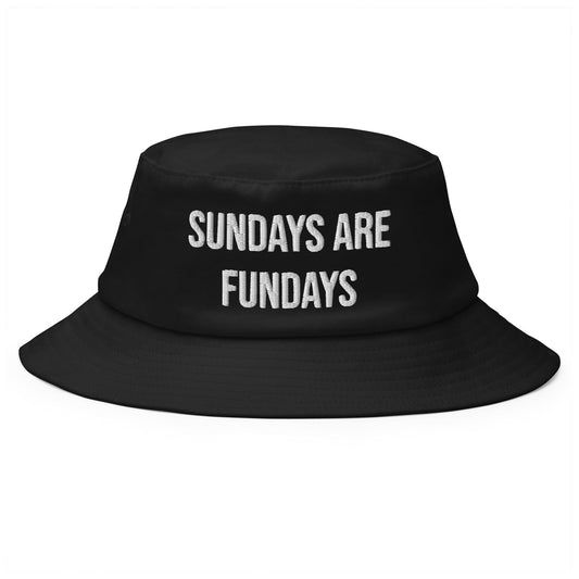 Sundays are Fundays - Old School Bucket Hat - CatsOnDrugs