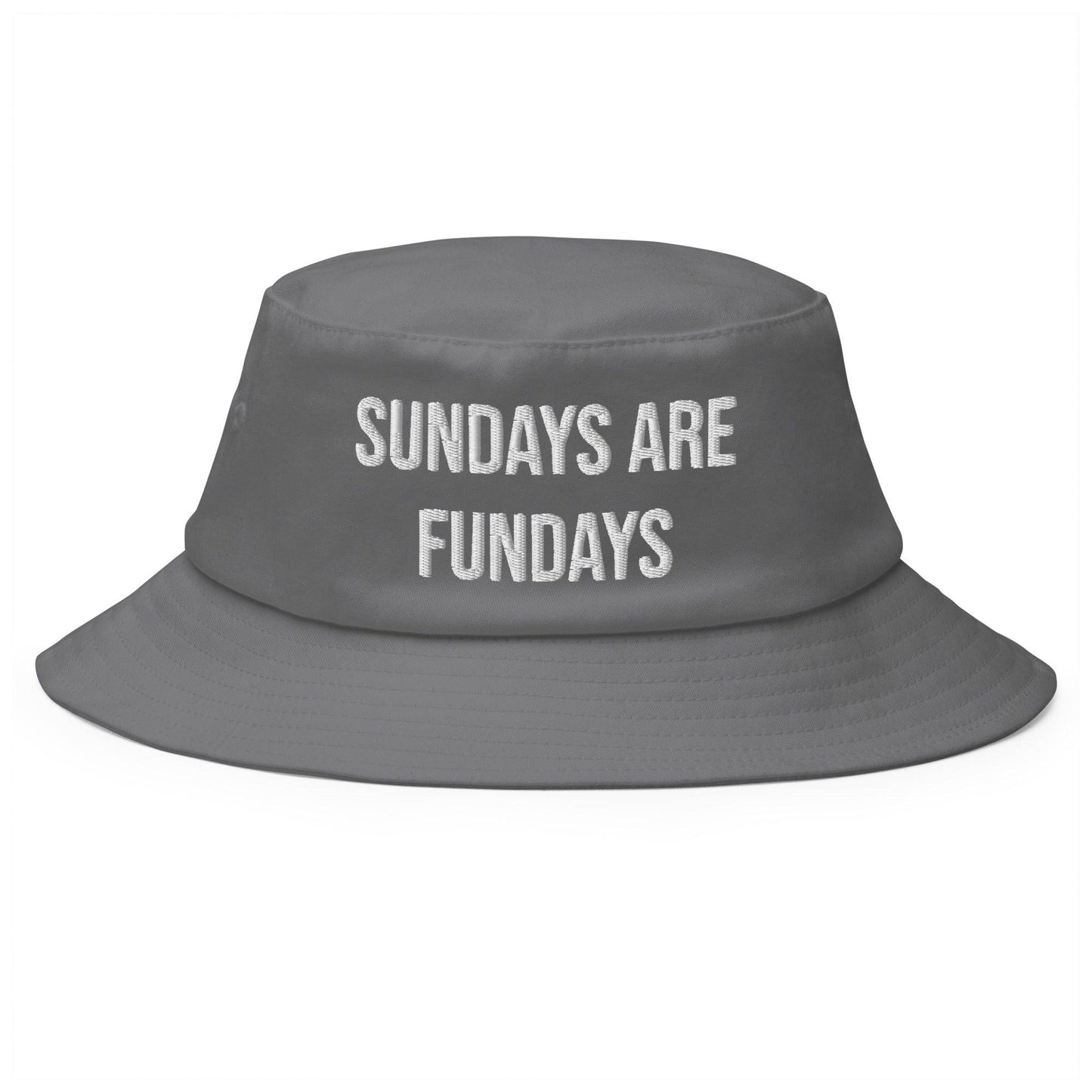 Sundays are Fundays - Old School Bucket Hat - CatsOnDrugs