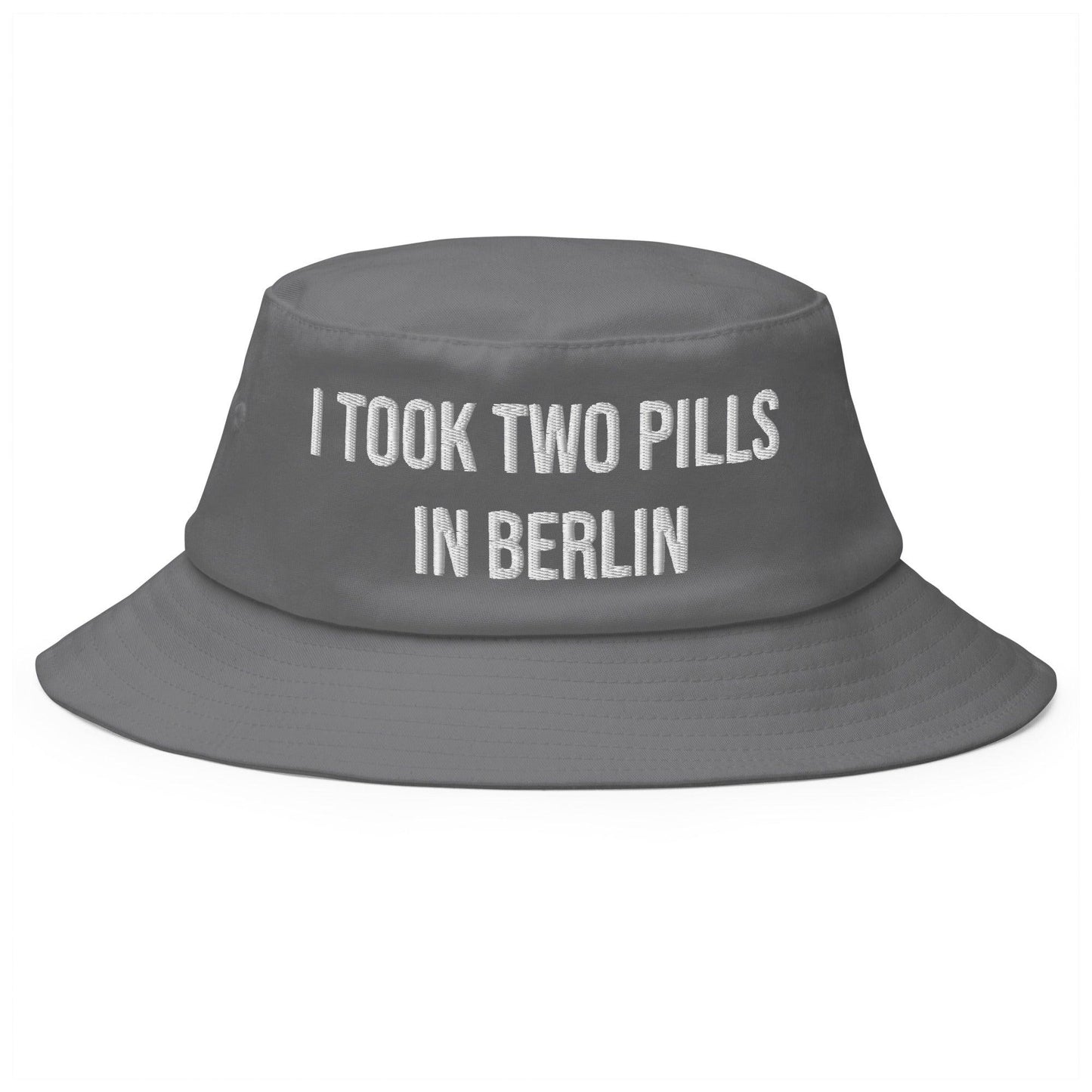 I took two Pills in Berlin - Old School Bucket Hat - CatsOnDrugs
