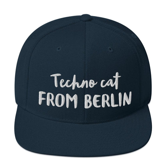 Techno cat from Berlin - Snapback Hat - CatsOnDrugs