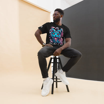 Acid Tee styled on mannequin with psychedelic rave streetwear vibe