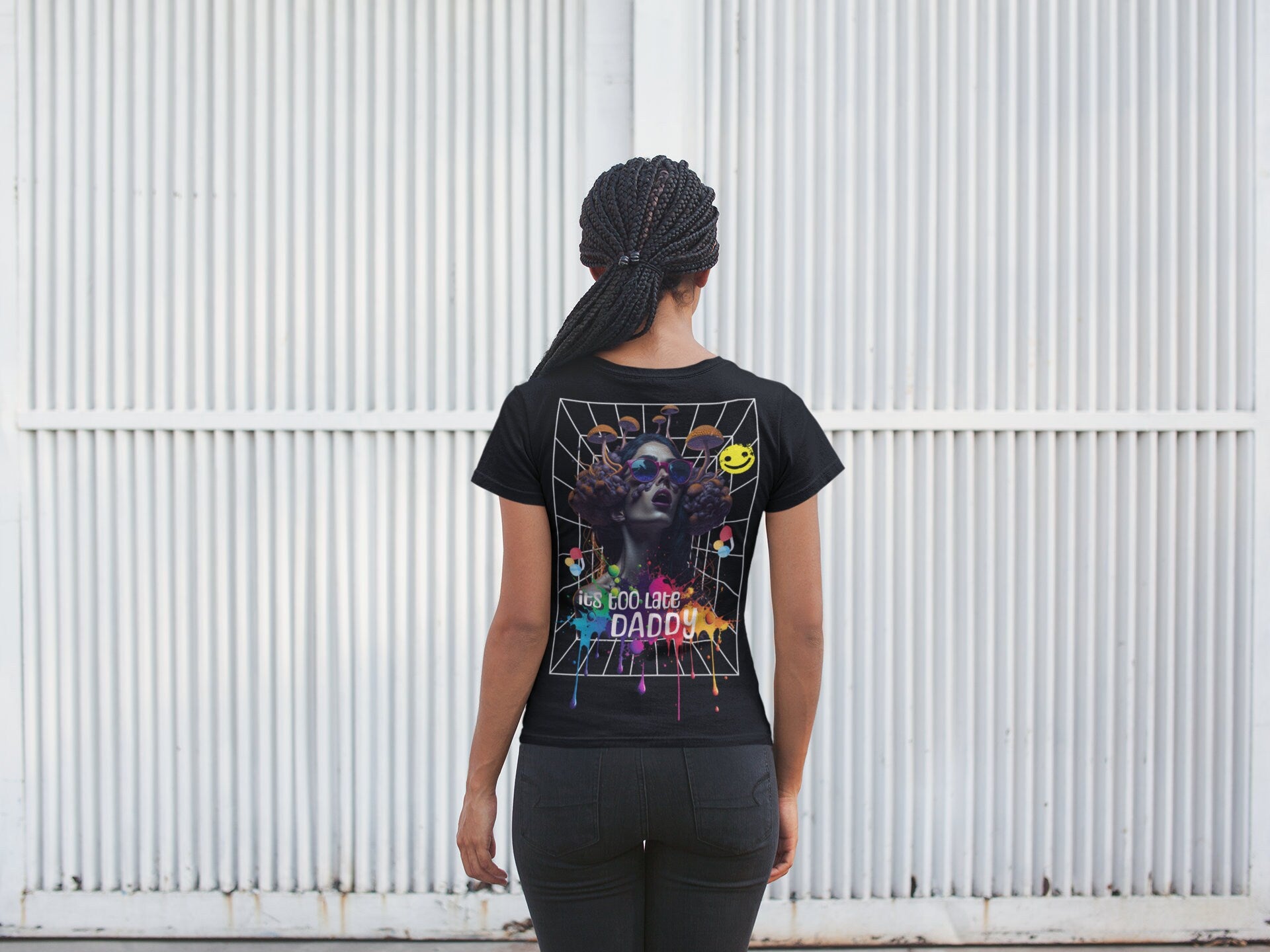 Camiseta Techno Mujer con gráfico de texto para eventos EDM