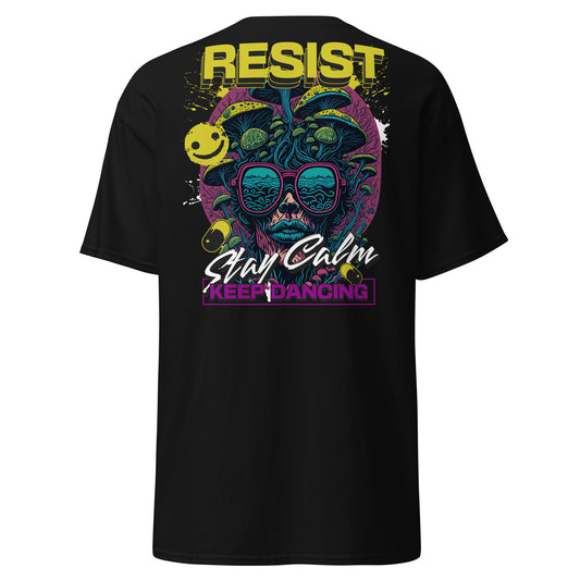 Camiseta Techno con mensaje ‘Stay Calm & Keep Dancing