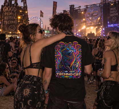 Rave T-Shirt | Techno Cat